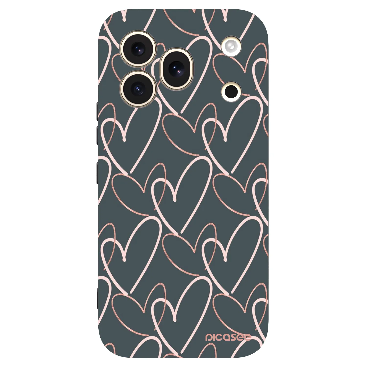 Picasee husă neagră din silicon pentru Honor 600 Pro - Lots of love