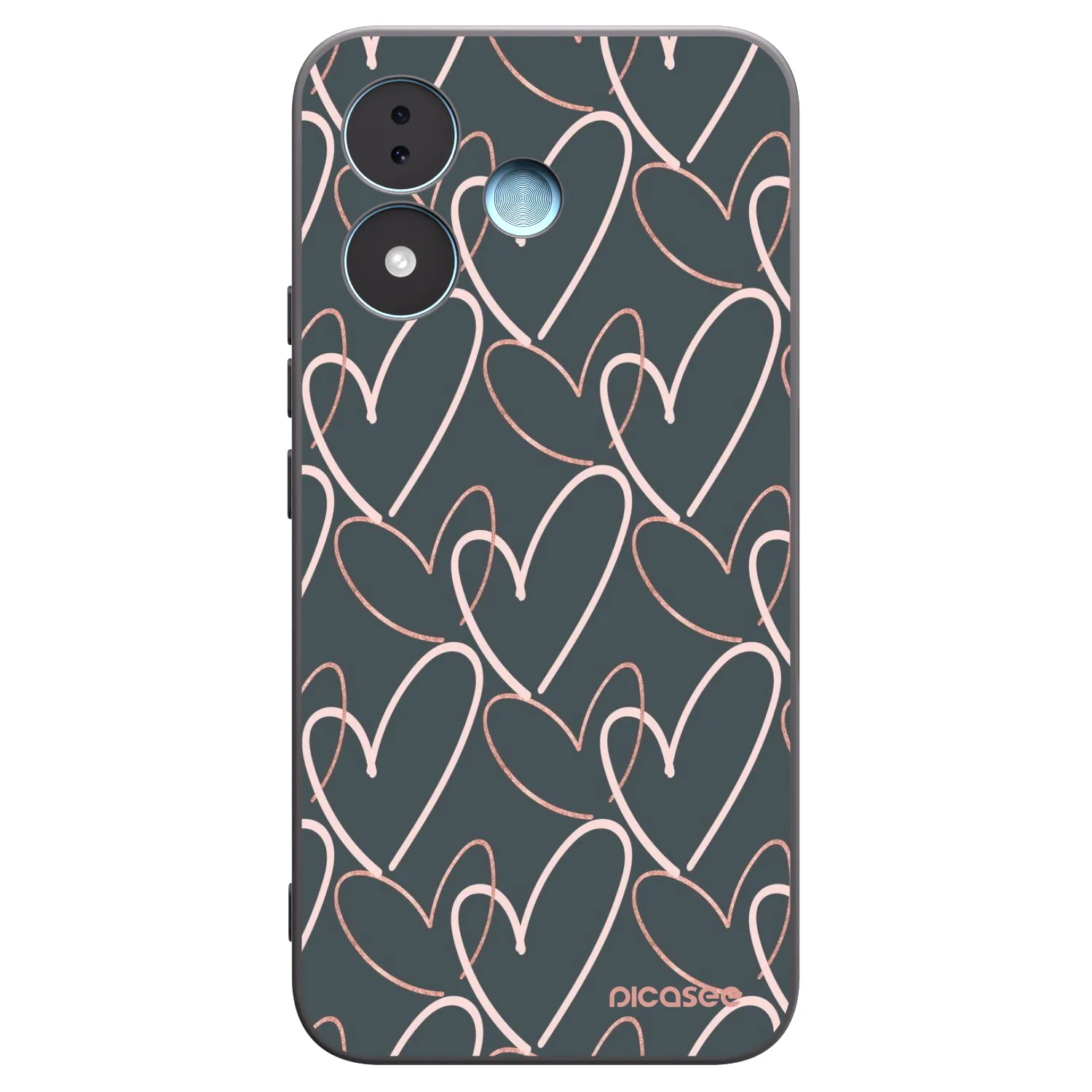 Picasee husă neagră din silicon pentru Xiaomi Redmi Note 17 5G - Lots of love