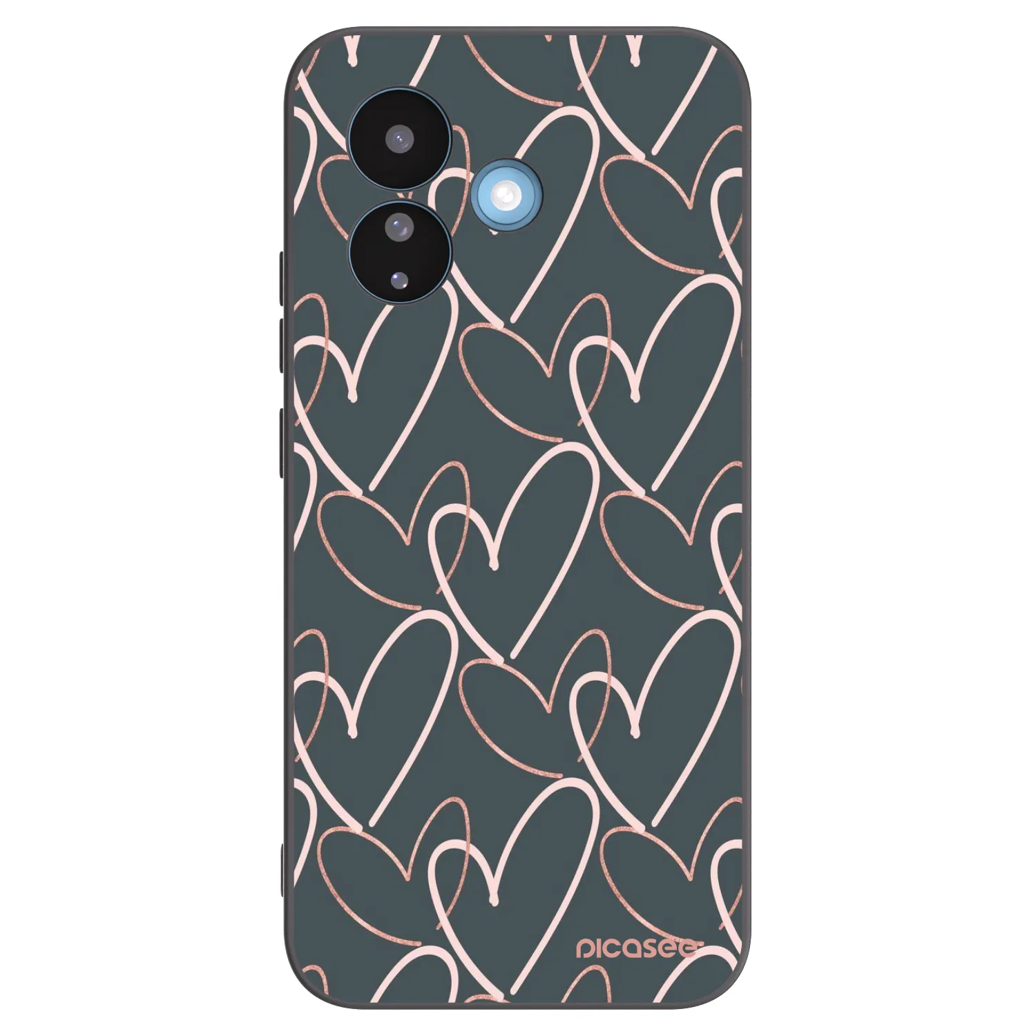 Picasee husă neagră din silicon pentru Xiaomi Redmi Note 17 Pro 5G - Lots of love