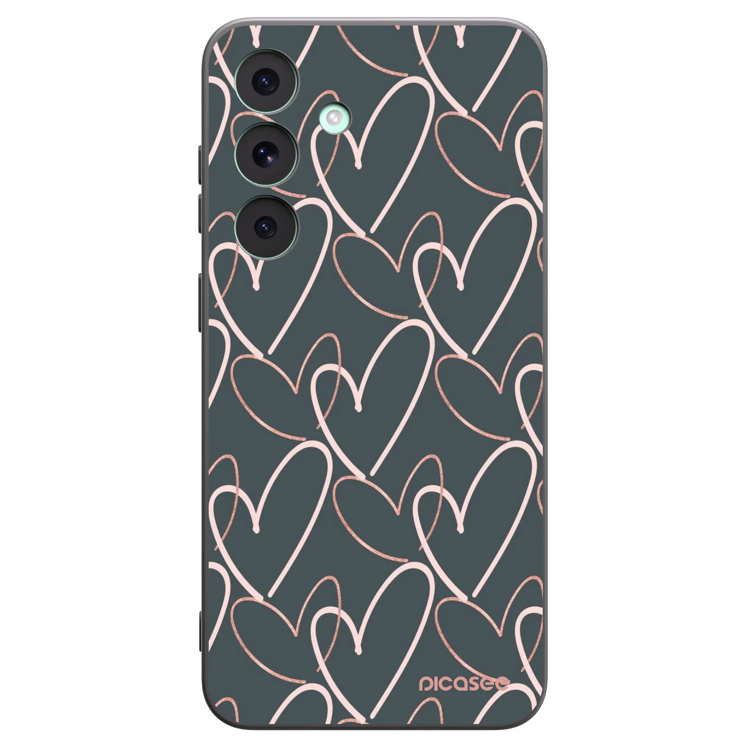Picasee husă neagră din silicon pentru Samsung Galaxy S26 FE - Lots of love