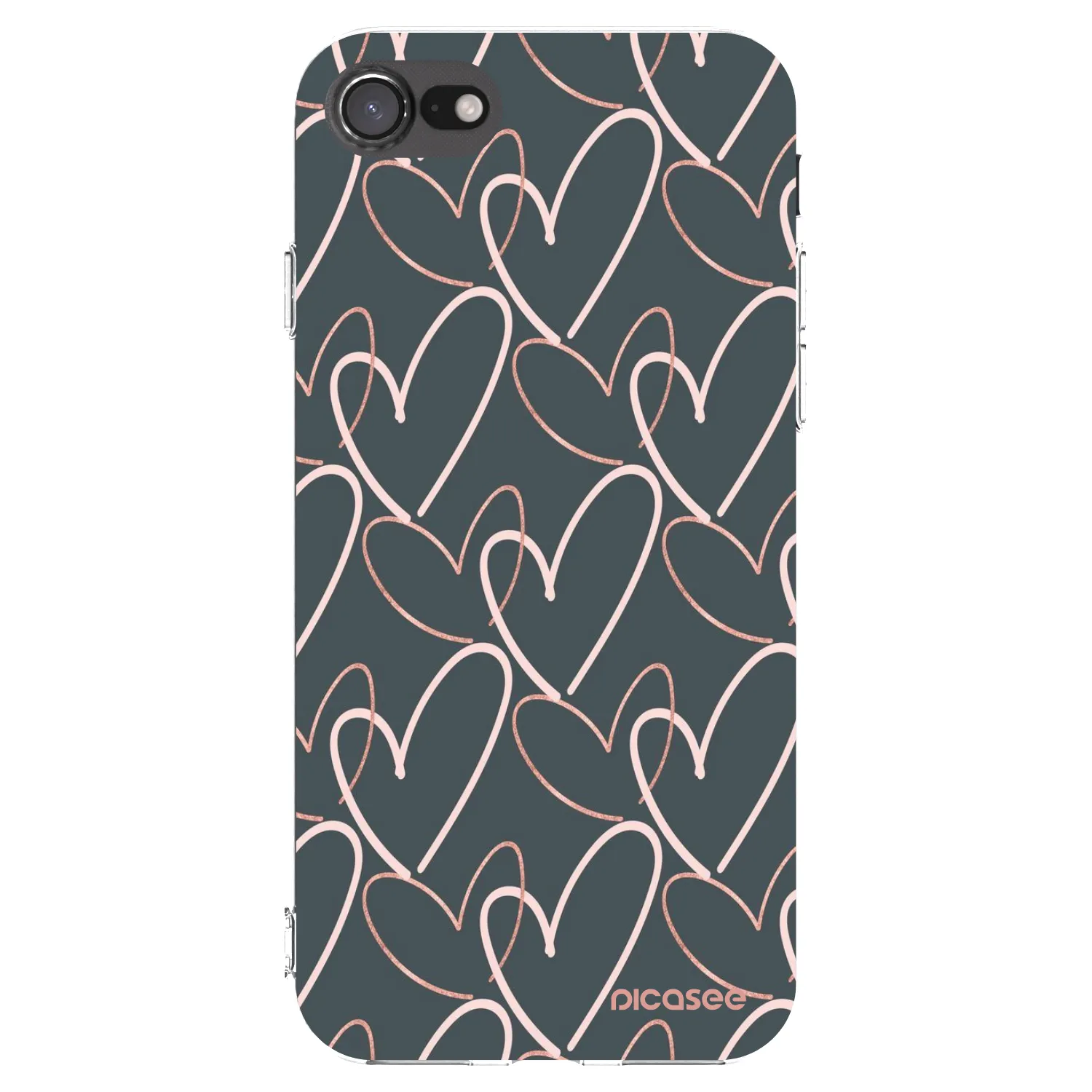 Picasee husă transparentă din silicon pentru Apple iPhone 8 - Lots of love