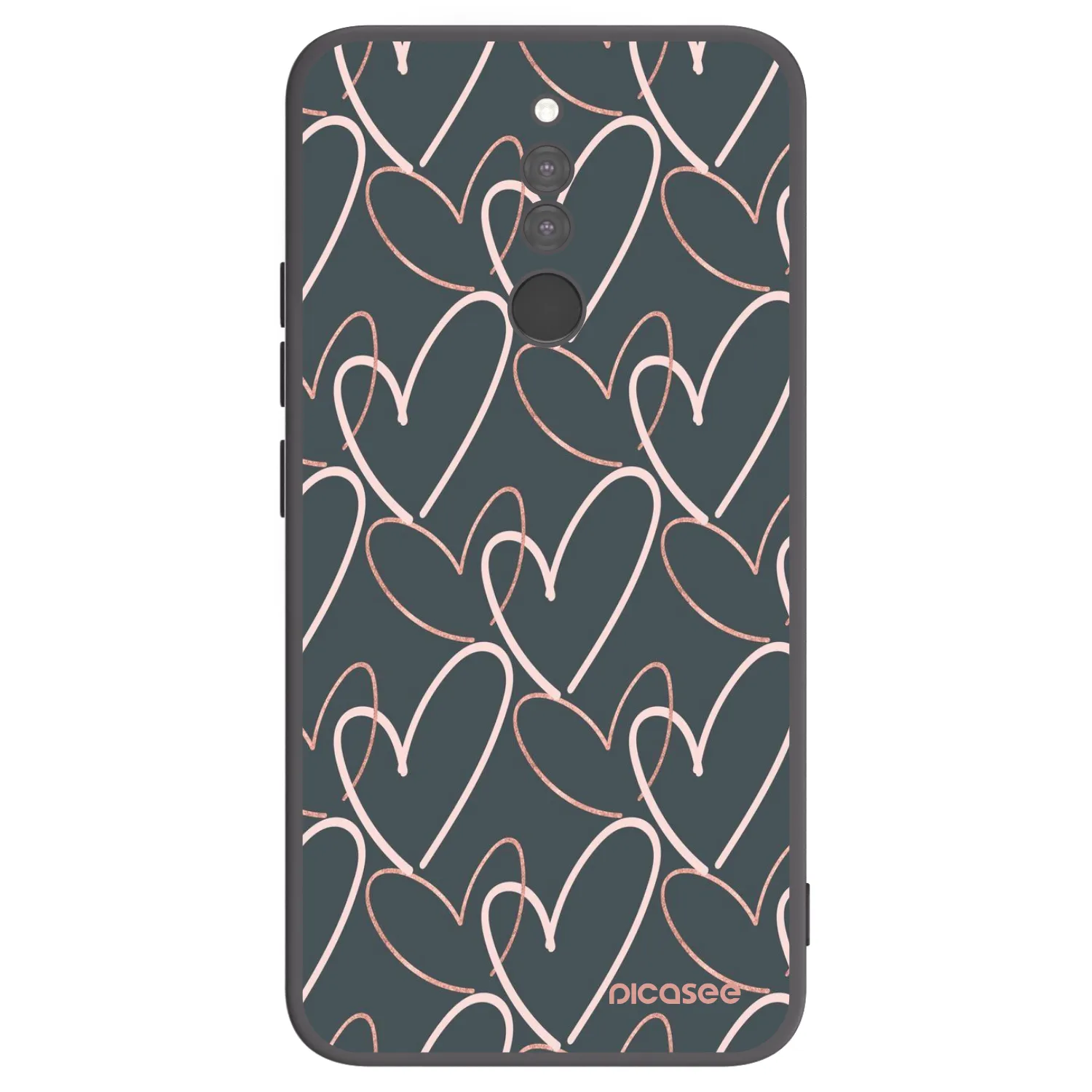 Picasee husă neagră din silicon pentru Xiaomi Redmi 8 - Lots of love