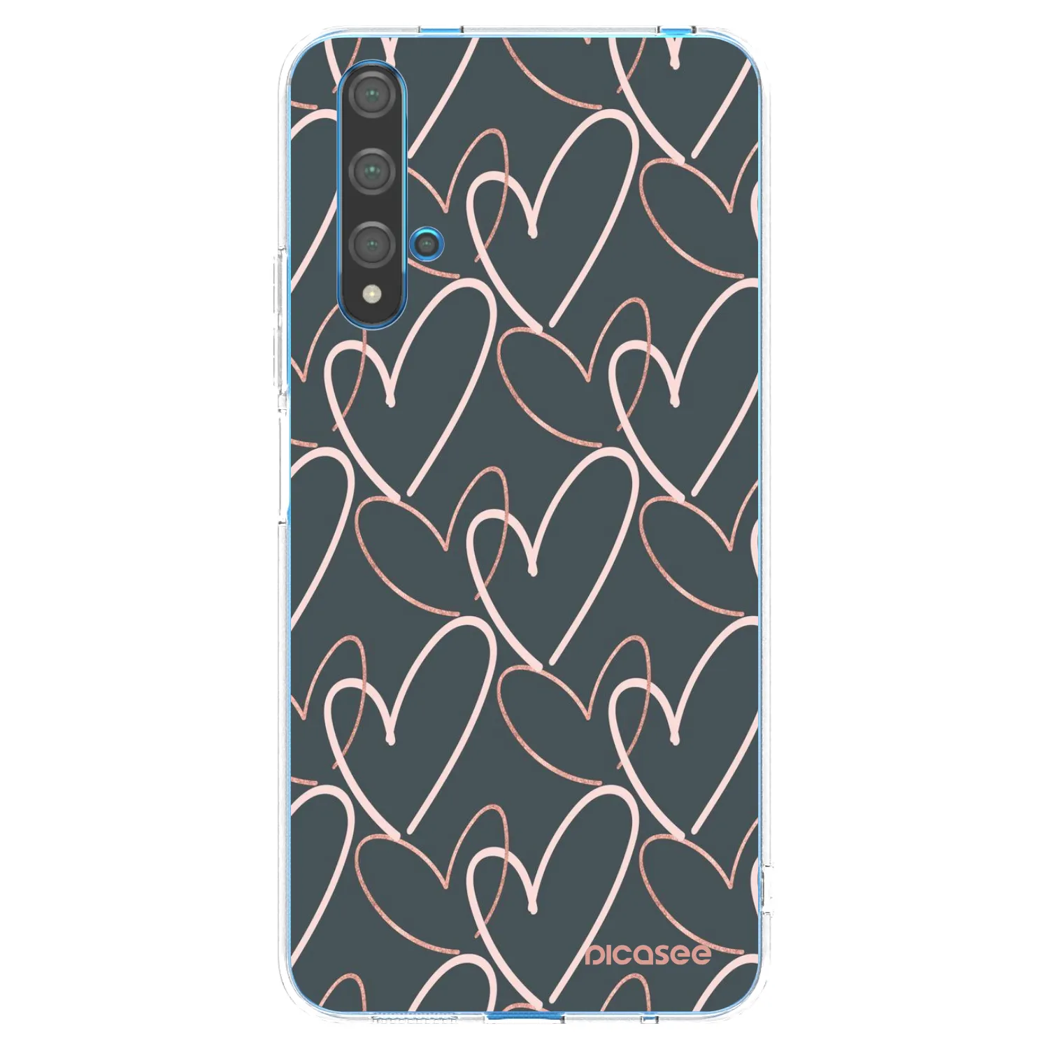 Picasee husă transparentă din silicon pentru Huawei Nova 5T - Lots of love