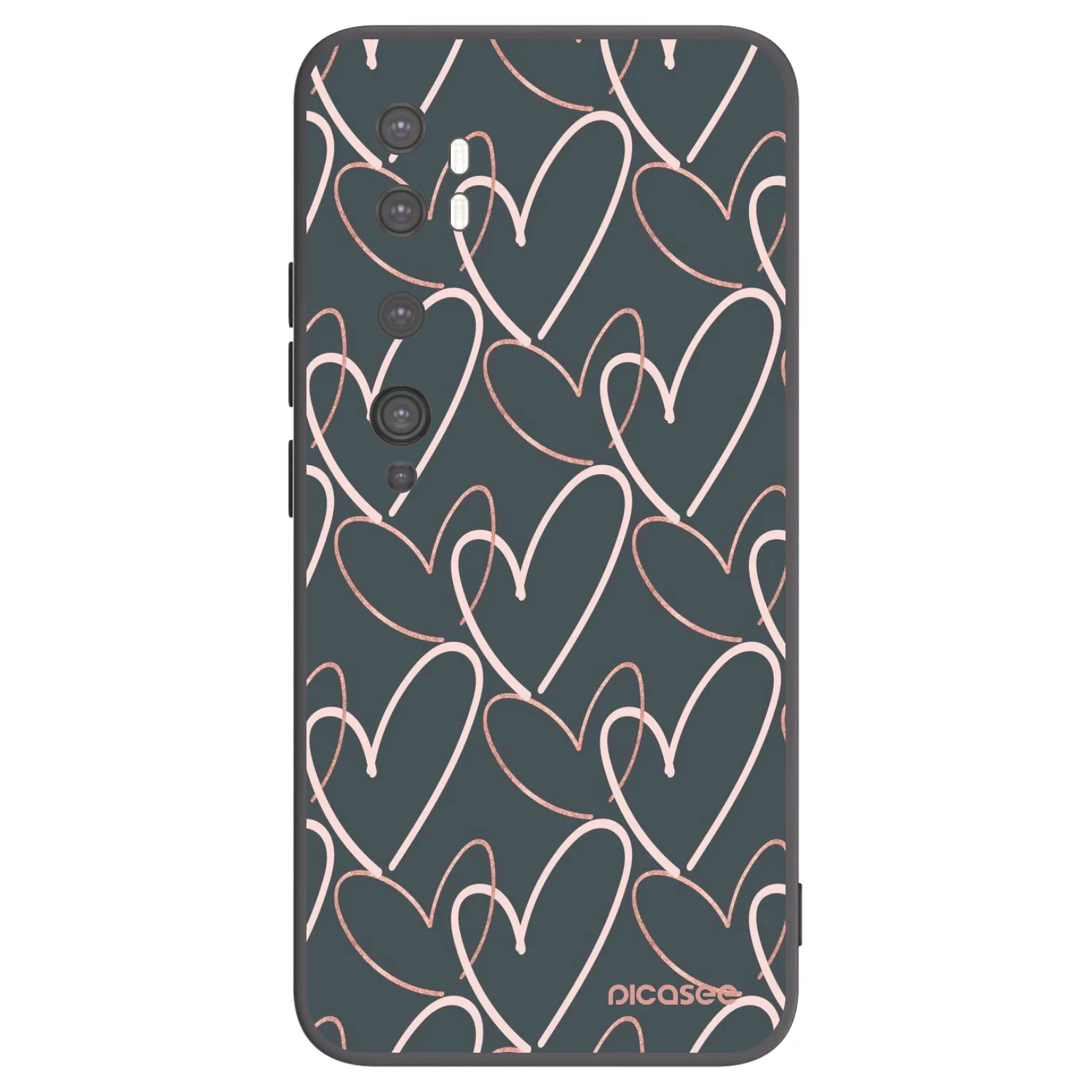 Picasee husă neagră din silicon pentru Xiaomi Mi Note 10 (Pro) - Lots of love