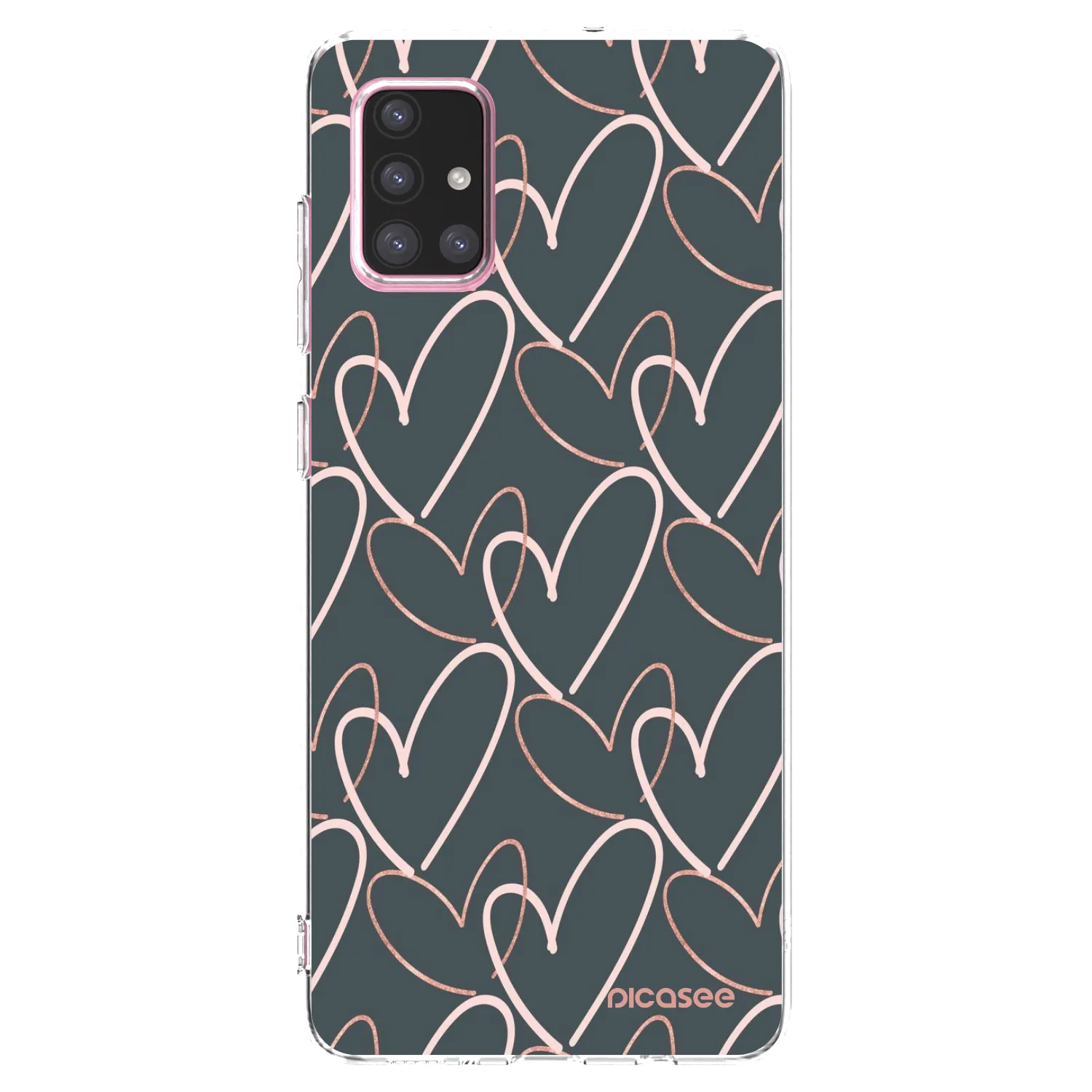 Picasee husă transparentă din silicon pentru Samsung Galaxy A71 A715F - Lots of love