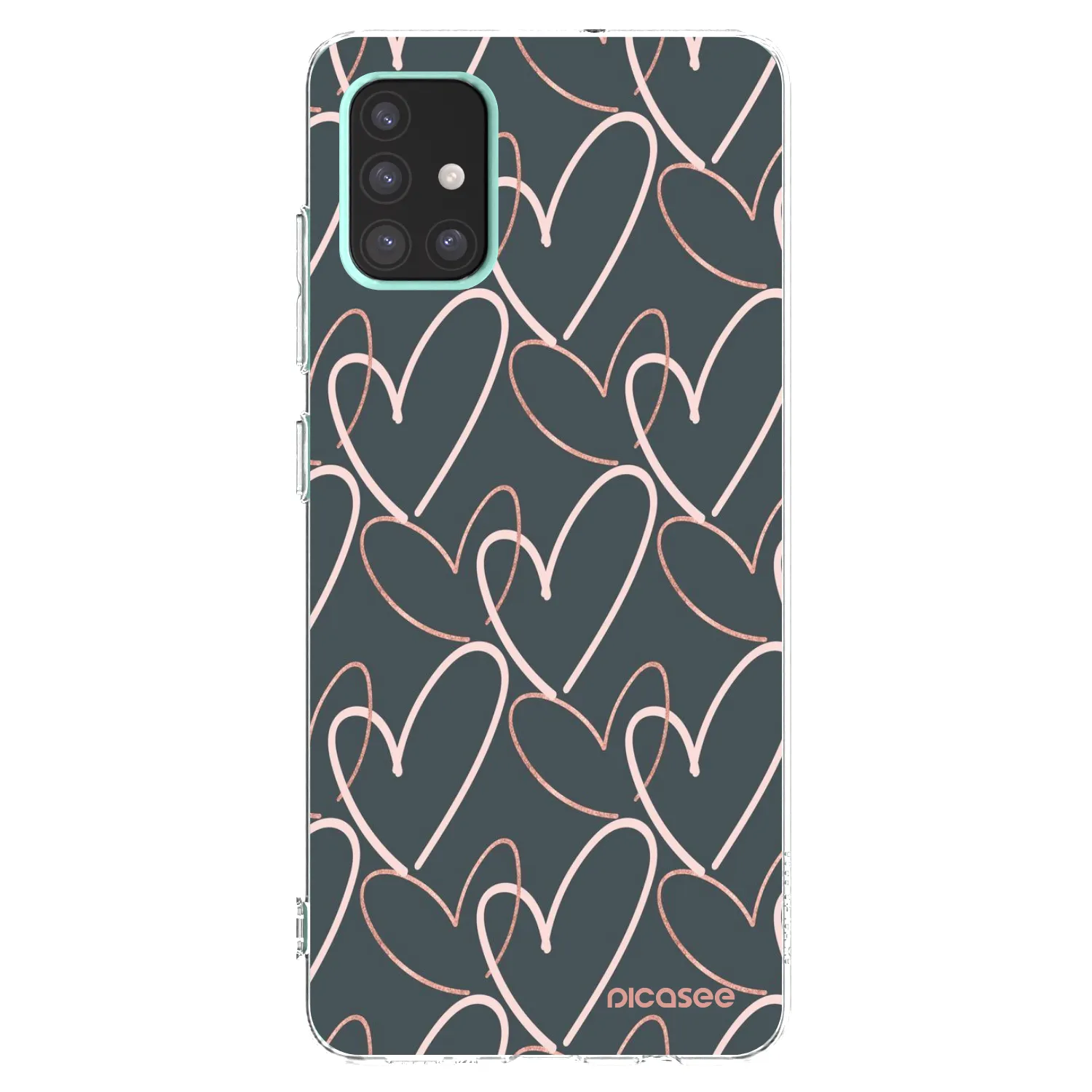 Picasee husă transparentă din silicon pentru Samsung Galaxy A51 A515F - Lots of love