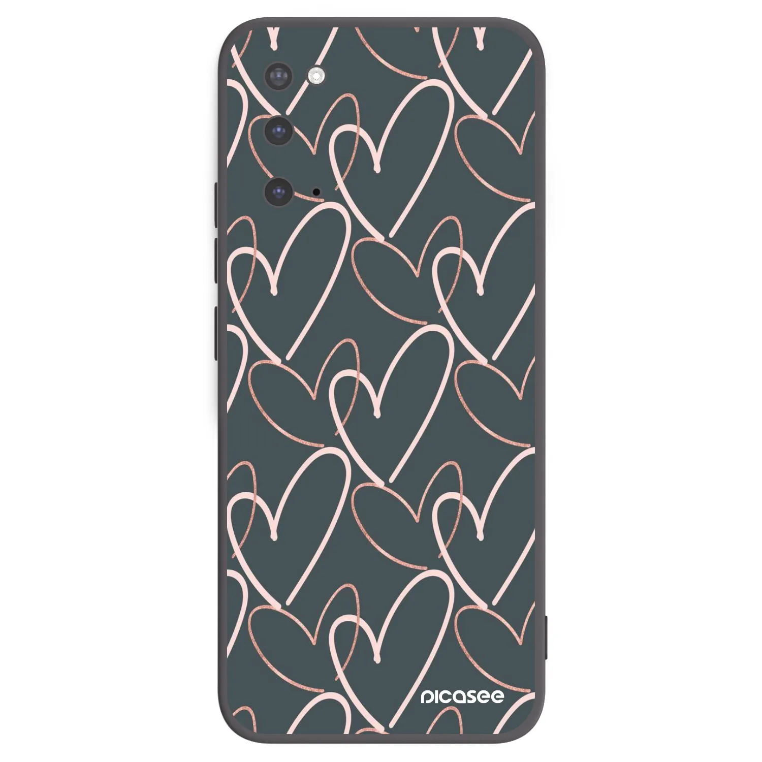 Picasee husă neagră din silicon pentru Samsung Galaxy S20 G980F - Lots of love