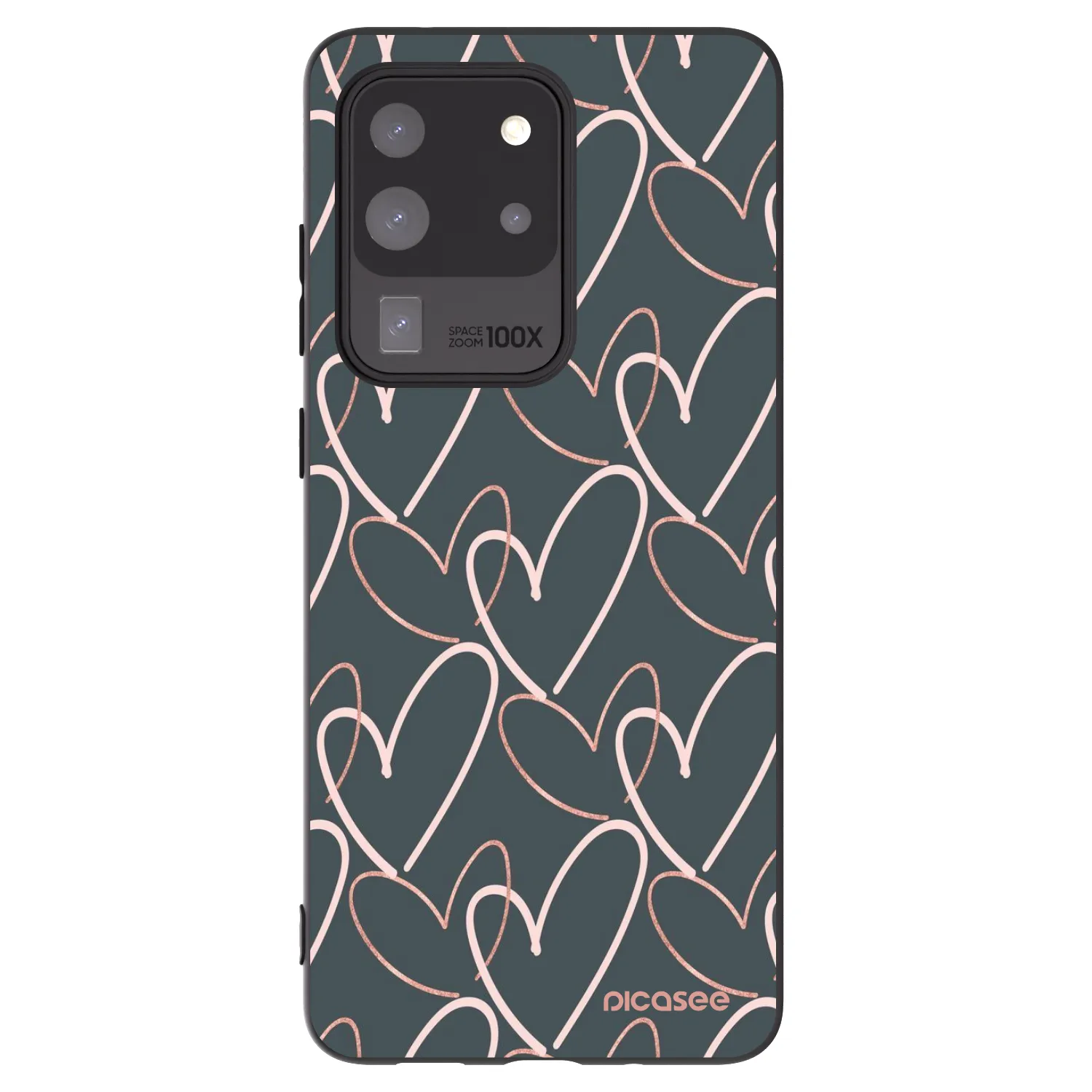 Picasee husă neagră din silicon pentru Samsung Galaxy S20 Ultra 5G G988F - Lots of love