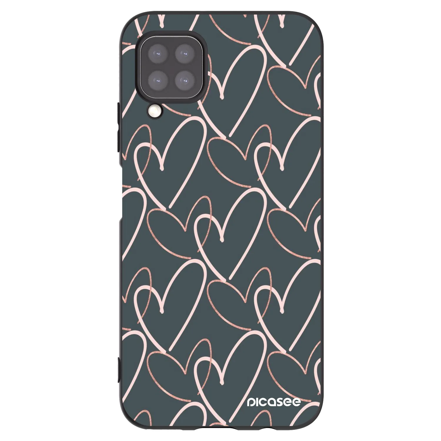 Picasee husă neagră din silicon pentru Huawei P40 Lite - Lots of love