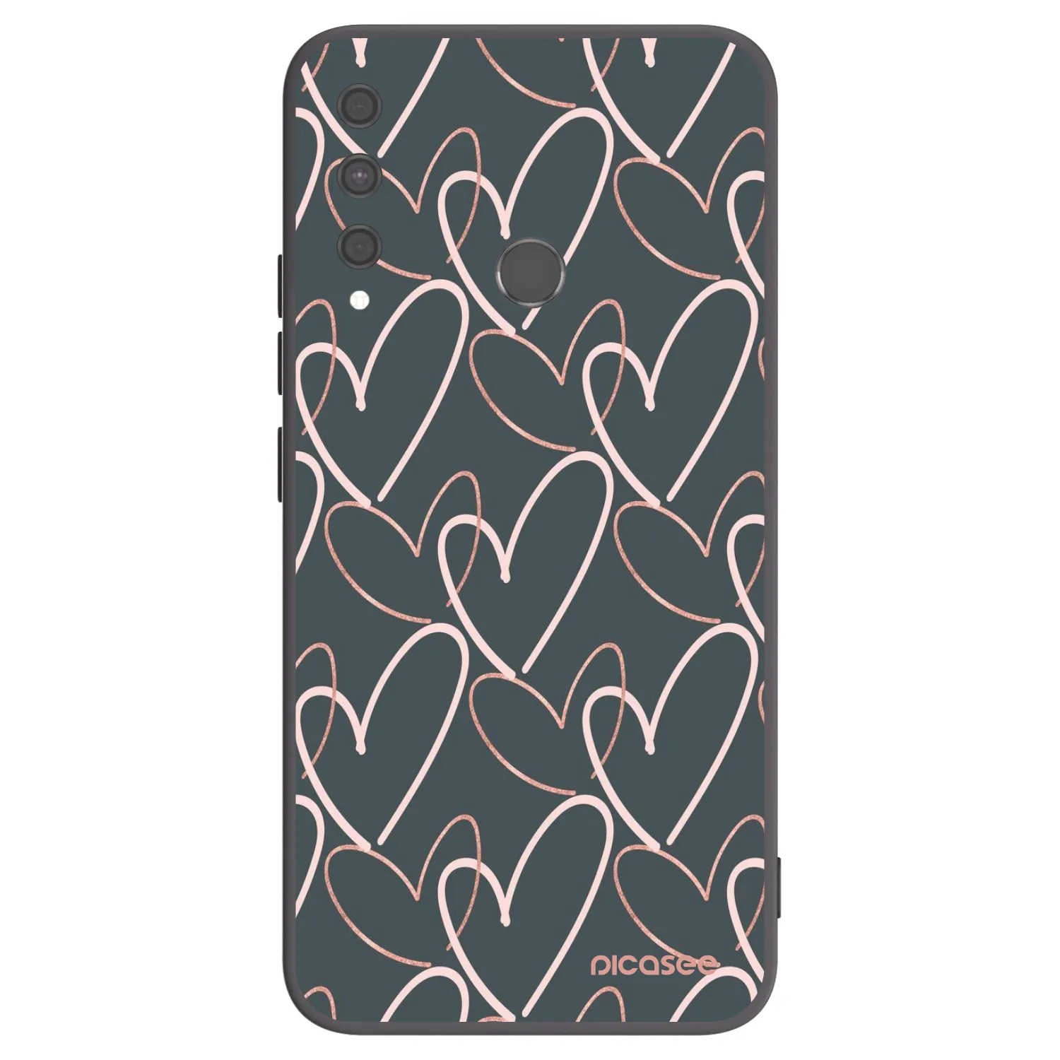 Picasee husă neagră din silicon pentru Huawei P40 Lite E - Lots of love
