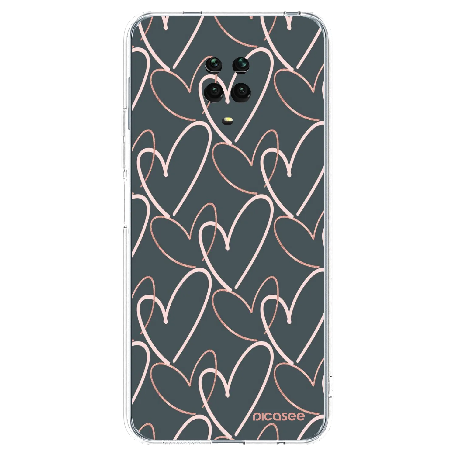 Picasee husă transparentă din silicon pentru Xiaomi Redmi Note 9 Pro - Lots of love