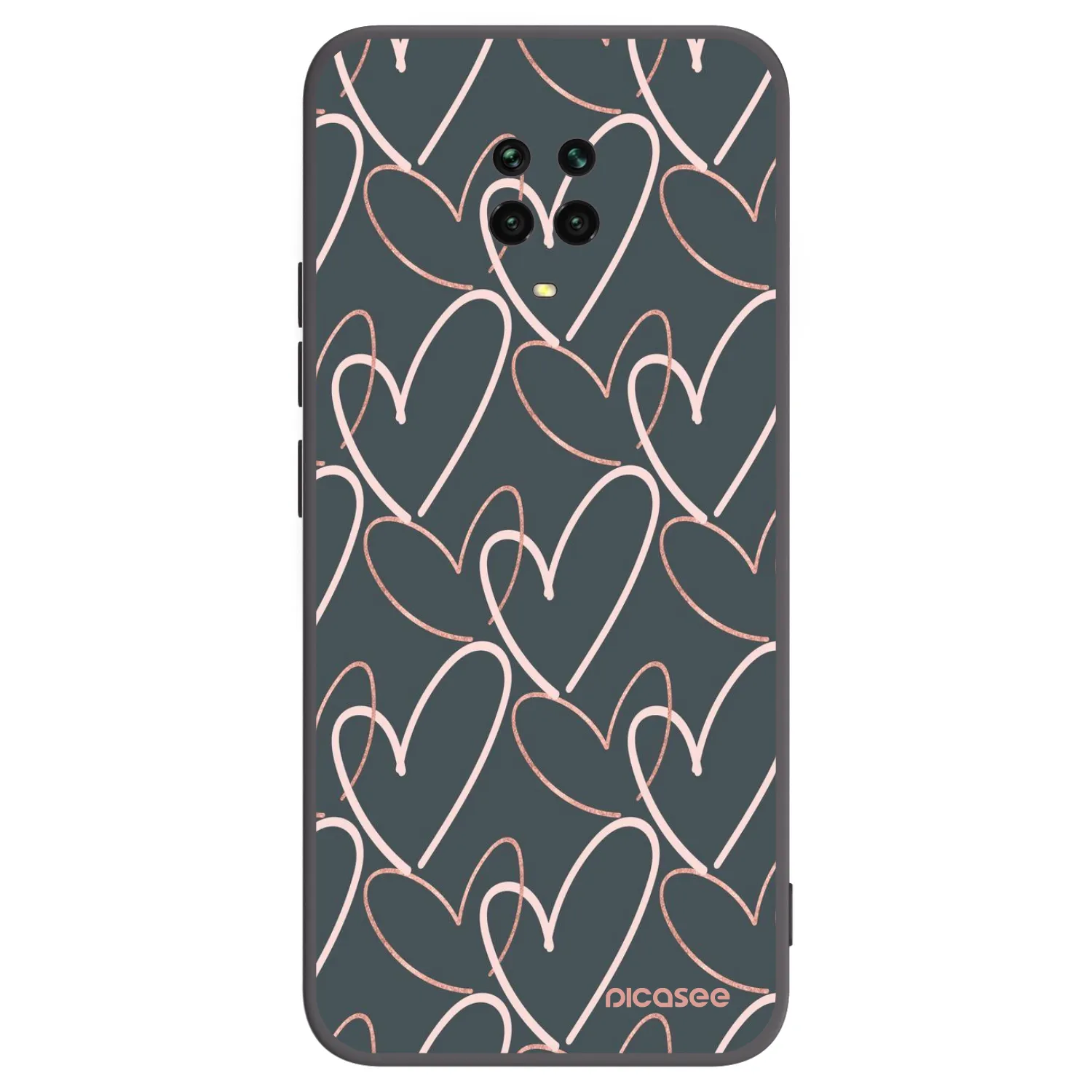 Picasee husă neagră din silicon pentru Xiaomi Redmi Note 9 Pro - Lots of love