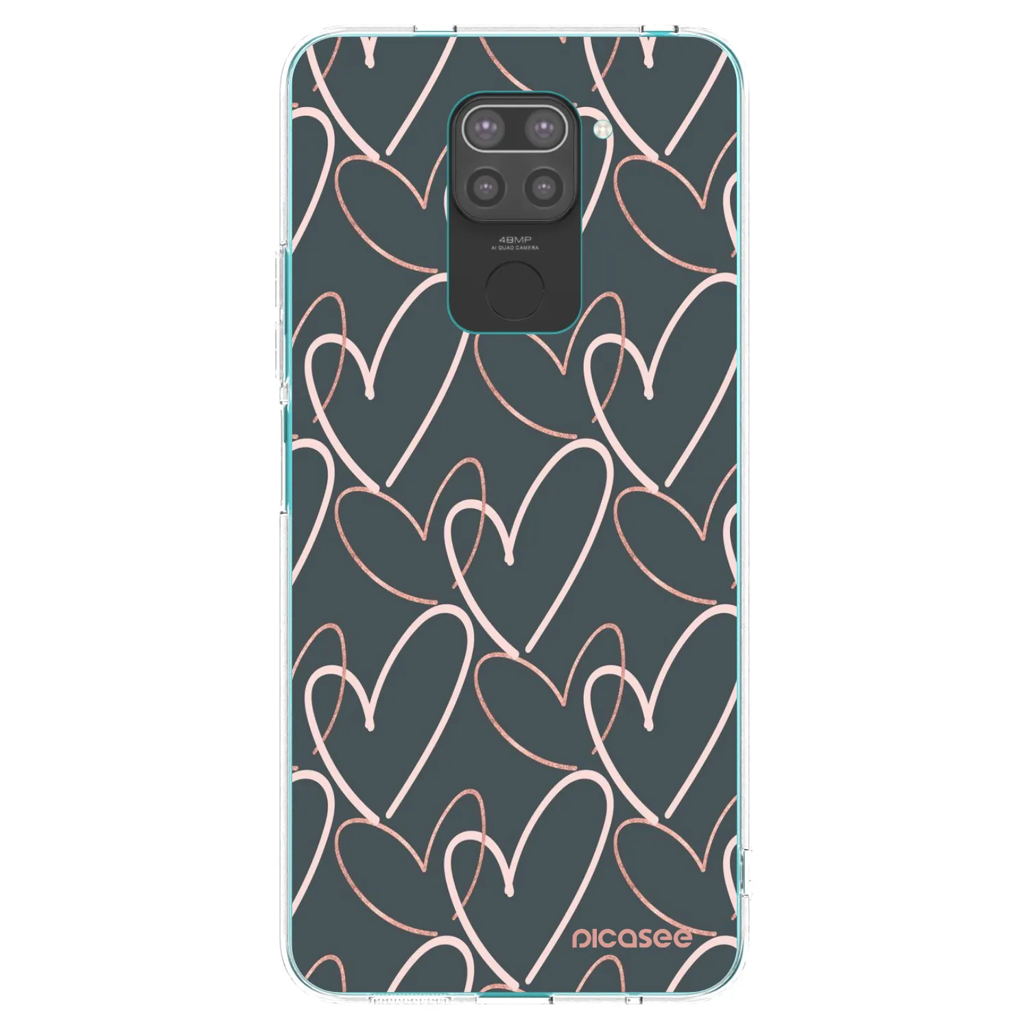 Picasee husă neagră din silicon pentru Xiaomi Redmi Note 9 - Lots of love