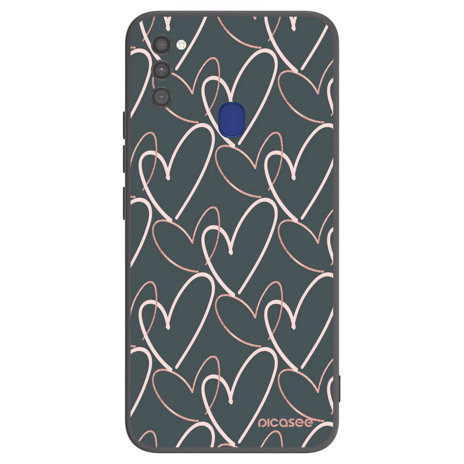Picasee husă neagră din silicon pentru Samsung Galaxy M21 M215F - Lots of love