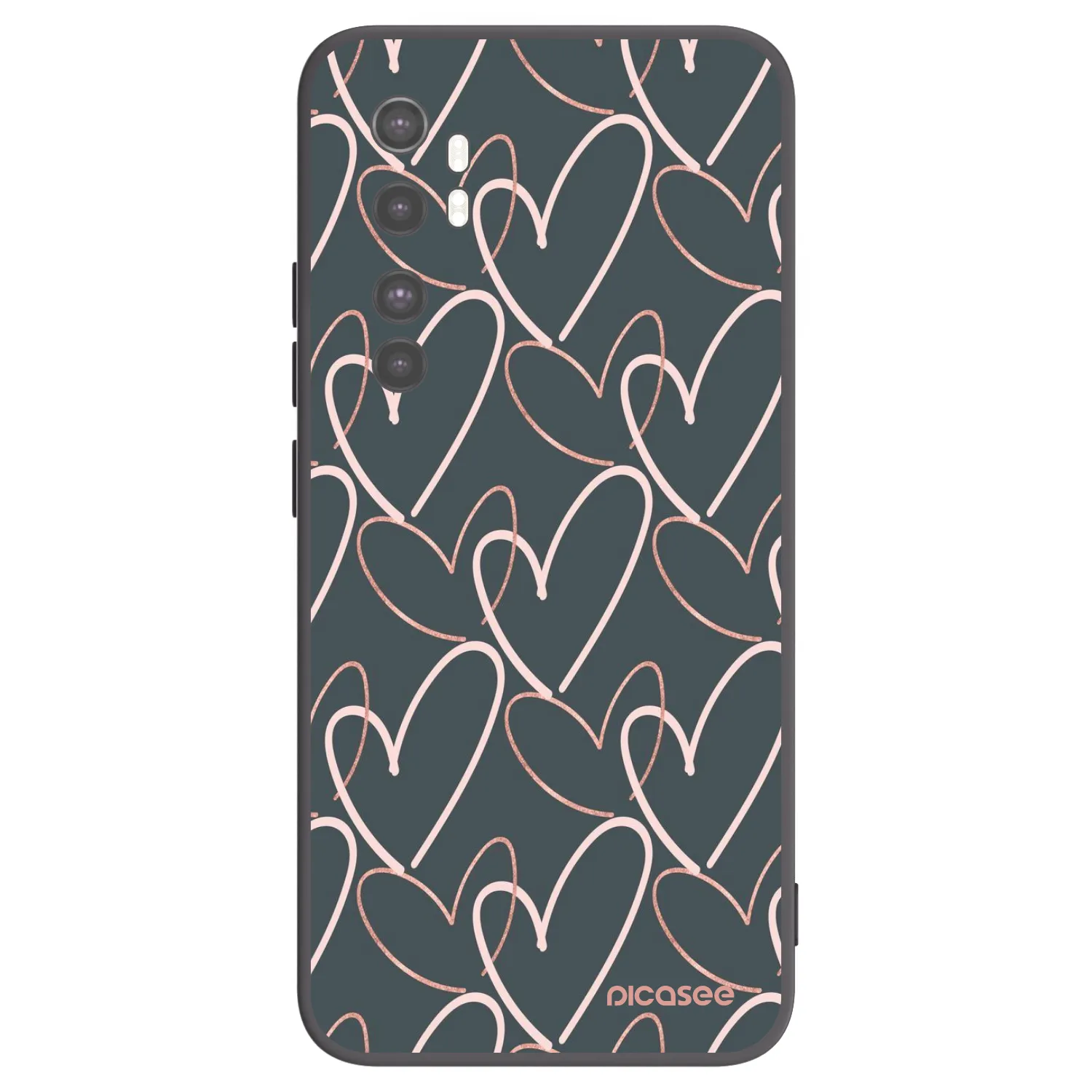 Picasee husă neagră din silicon pentru Xiaomi Mi Note 10 Lite - Lots of love