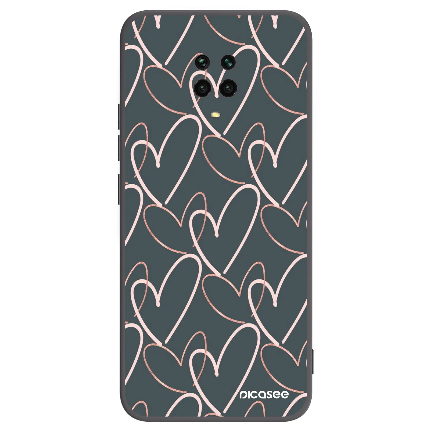 Picasee husă neagră din silicon pentru Xiaomi Redmi Note 9S - Lots of love