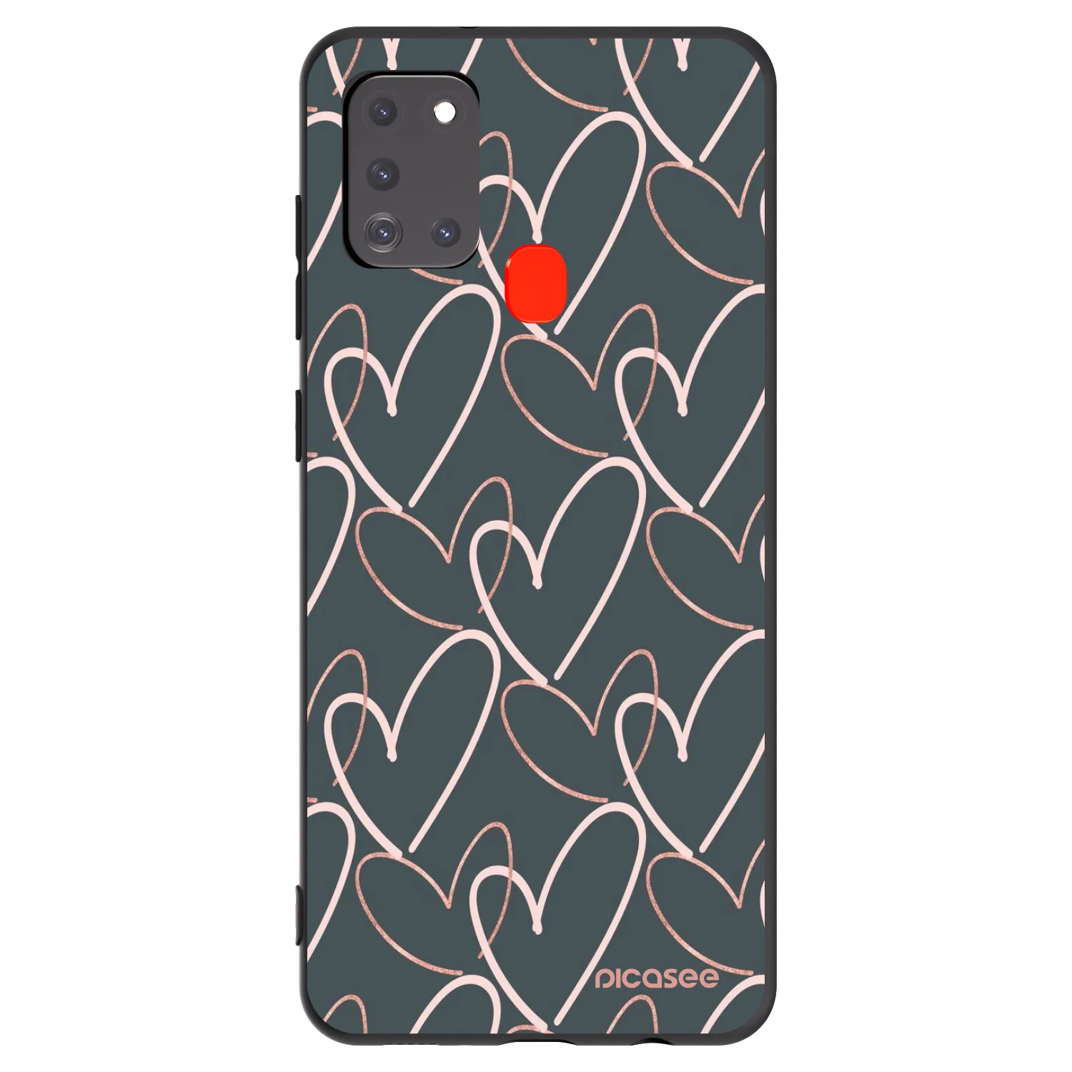 Picasee husă neagră din silicon pentru Samsung Galaxy A21s - Lots of love