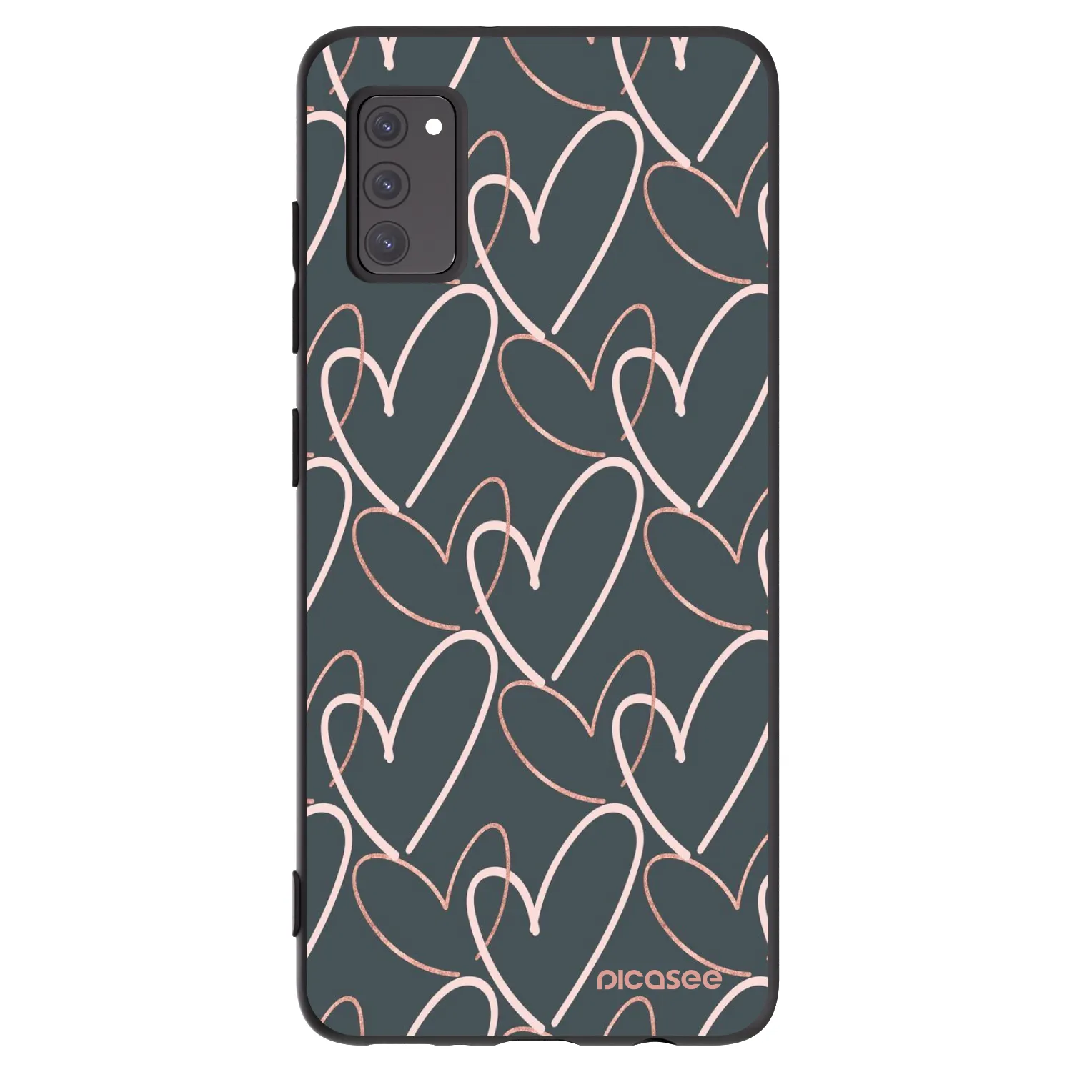 Picasee husă neagră din silicon pentru Samsung Galaxy A41 A415F - Lots of love