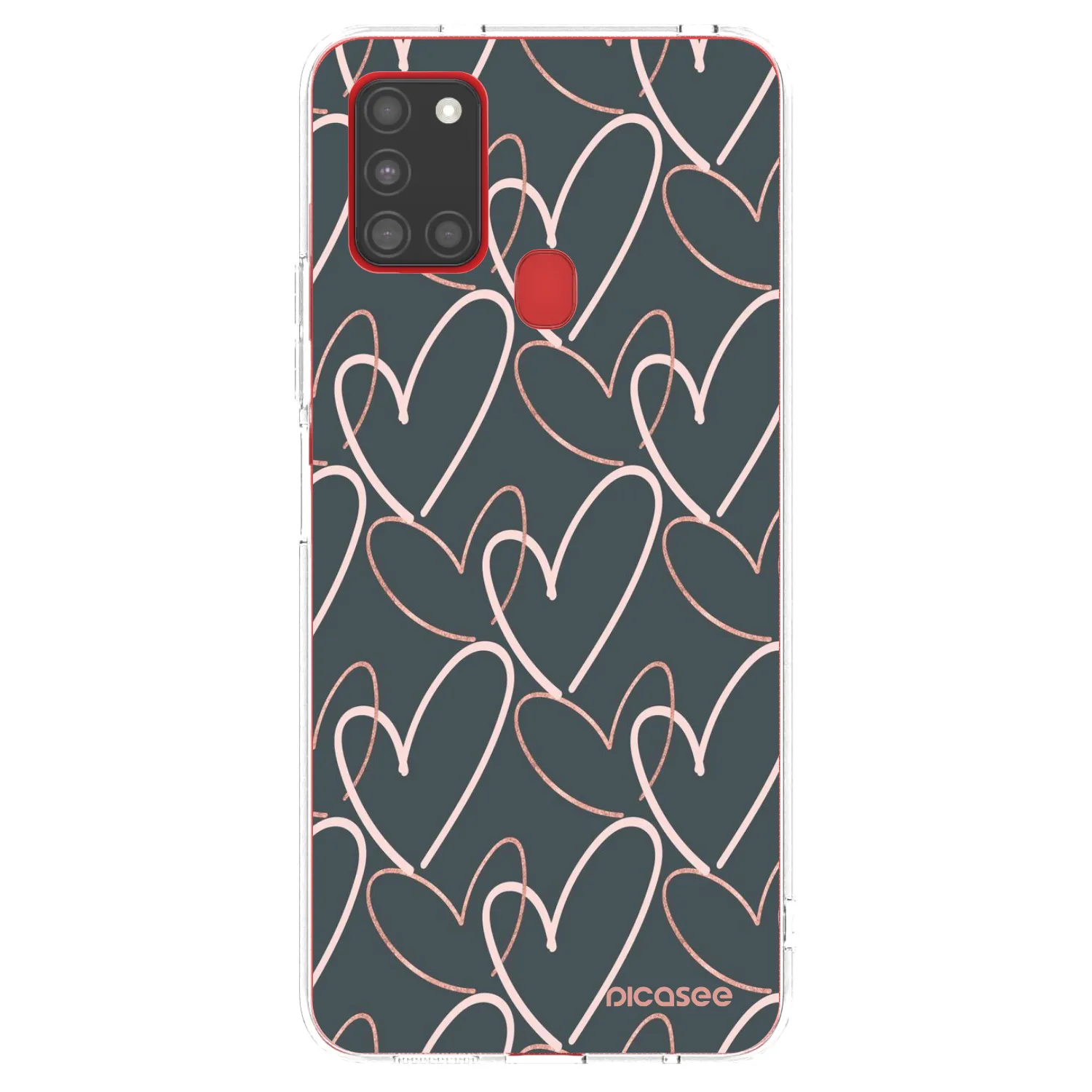 Picasee husă transparentă din silicon pentru Samsung Galaxy A21s - Lots of love