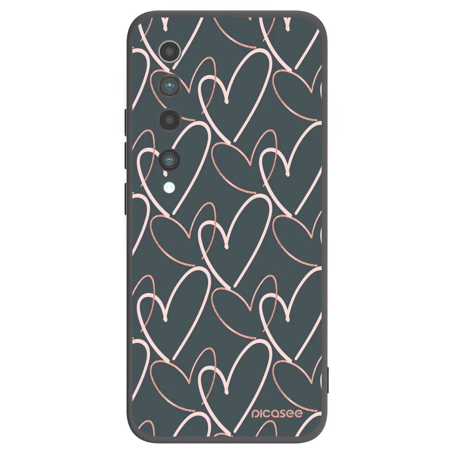 Picasee husă neagră din silicon pentru Xiaomi Mi 10 - Lots of love