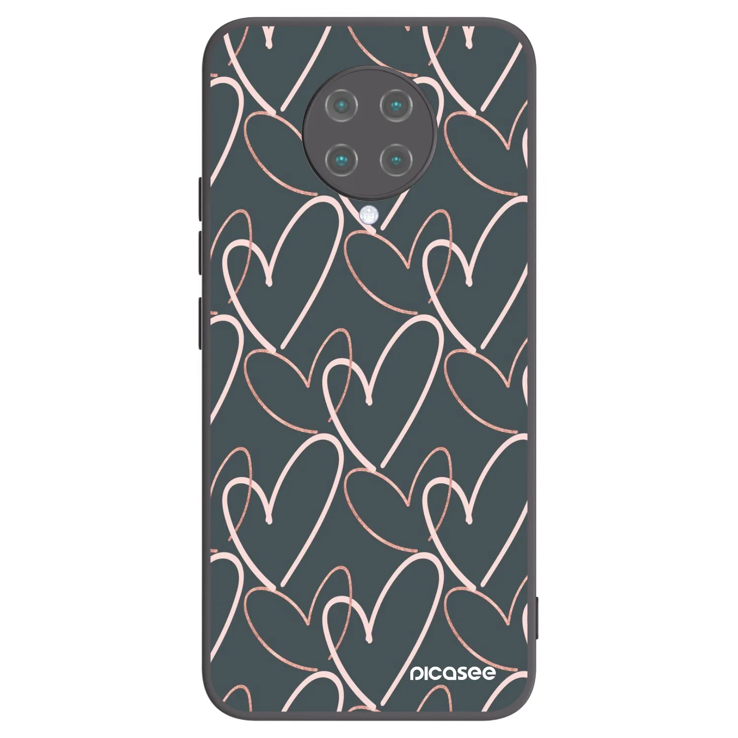 Picasee husă neagră din silicon pentru Xiaomi Poco F2 Pro - Lots of love