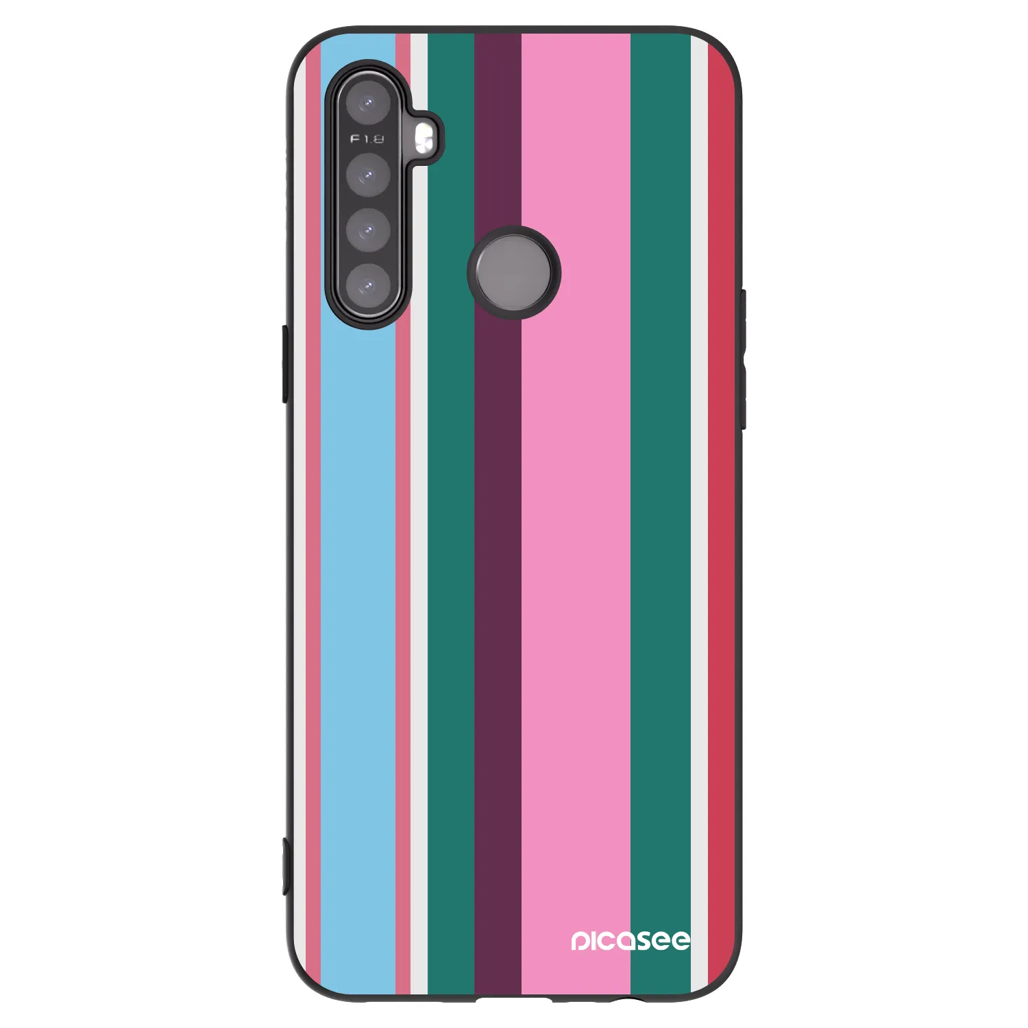 Picasee husă neagră din silicon pentru Realme 5 - Cabana club