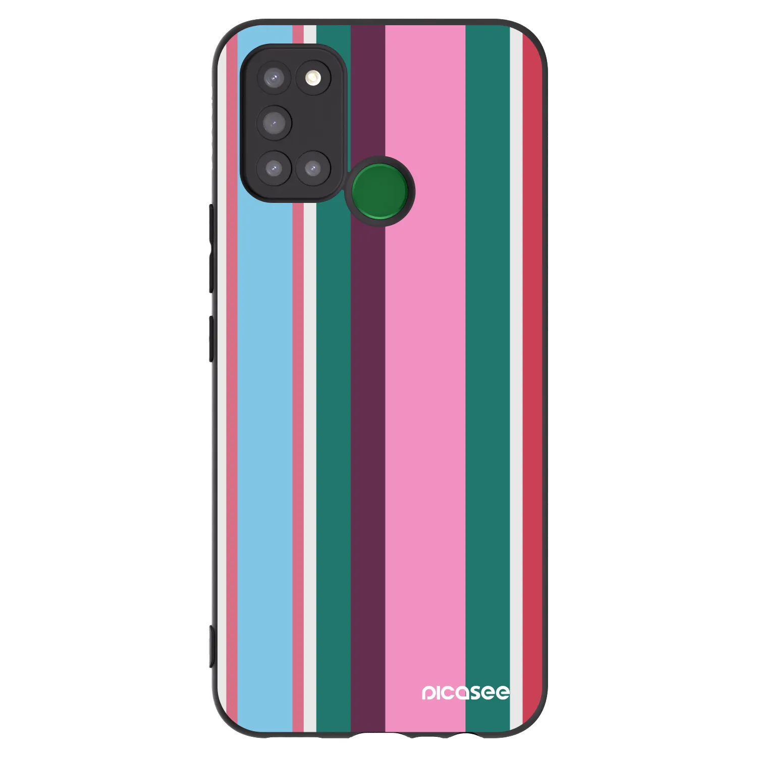 Picasee husă neagră din silicon pentru Realme 7i - Cabana club