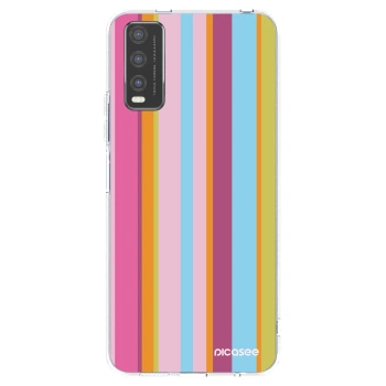 Picasee husă transparentă din silicon pentru Vivo Y20s - Golden hour