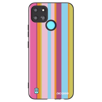 Picasee husă neagră din silicon pentru Realme C21Y - Golden hour
