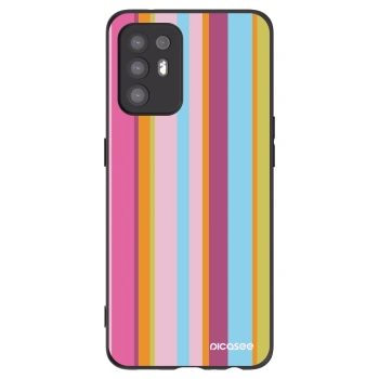Picasee husă neagră din silicon pentru OPPO A94 5G - Golden hour