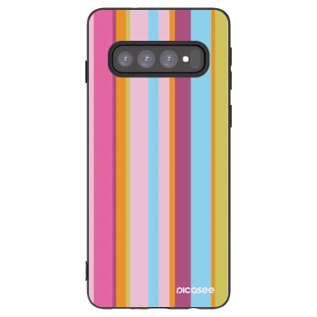 Picasee husă neagră din silicon pentru Samsung Galaxy S10 G973 - Golden hour