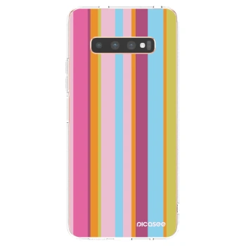 Picasee husă transparentă din silicon pentru Samsung Galaxy S10 Plus G975 - Golden hour