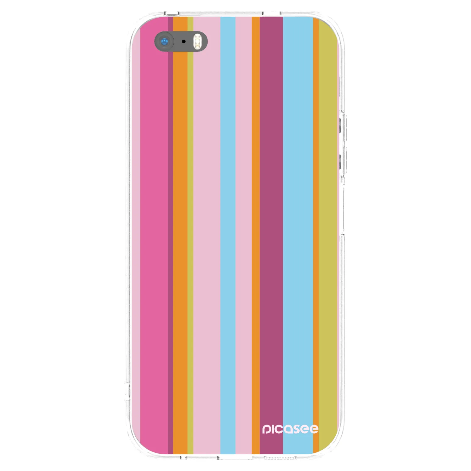Picasee husă transparentă din silicon pentru Apple iPhone 5/5S/SE - Golden hour