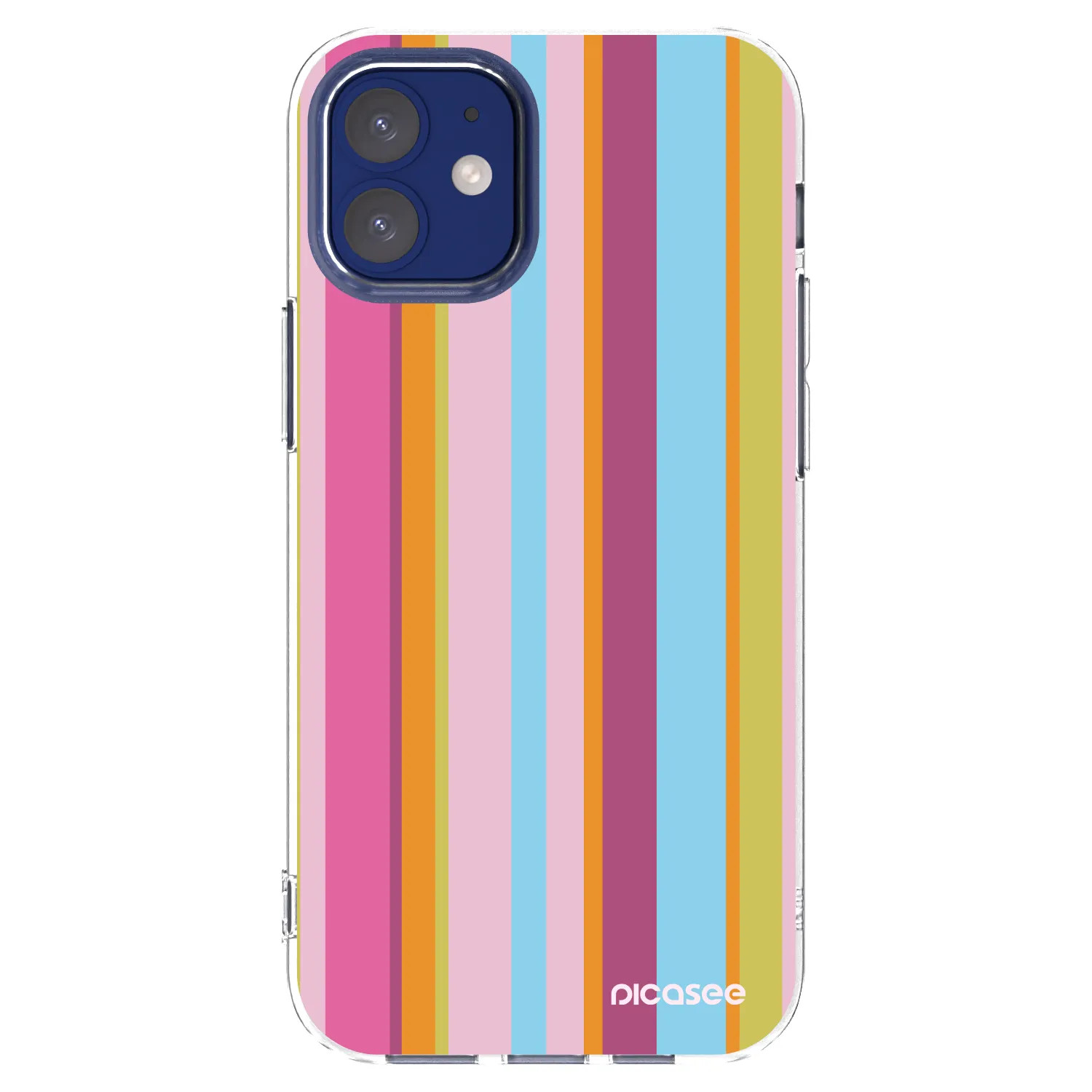 Picasee husă transparentă din silicon pentru Apple iPhone 12 mini - Golden hour