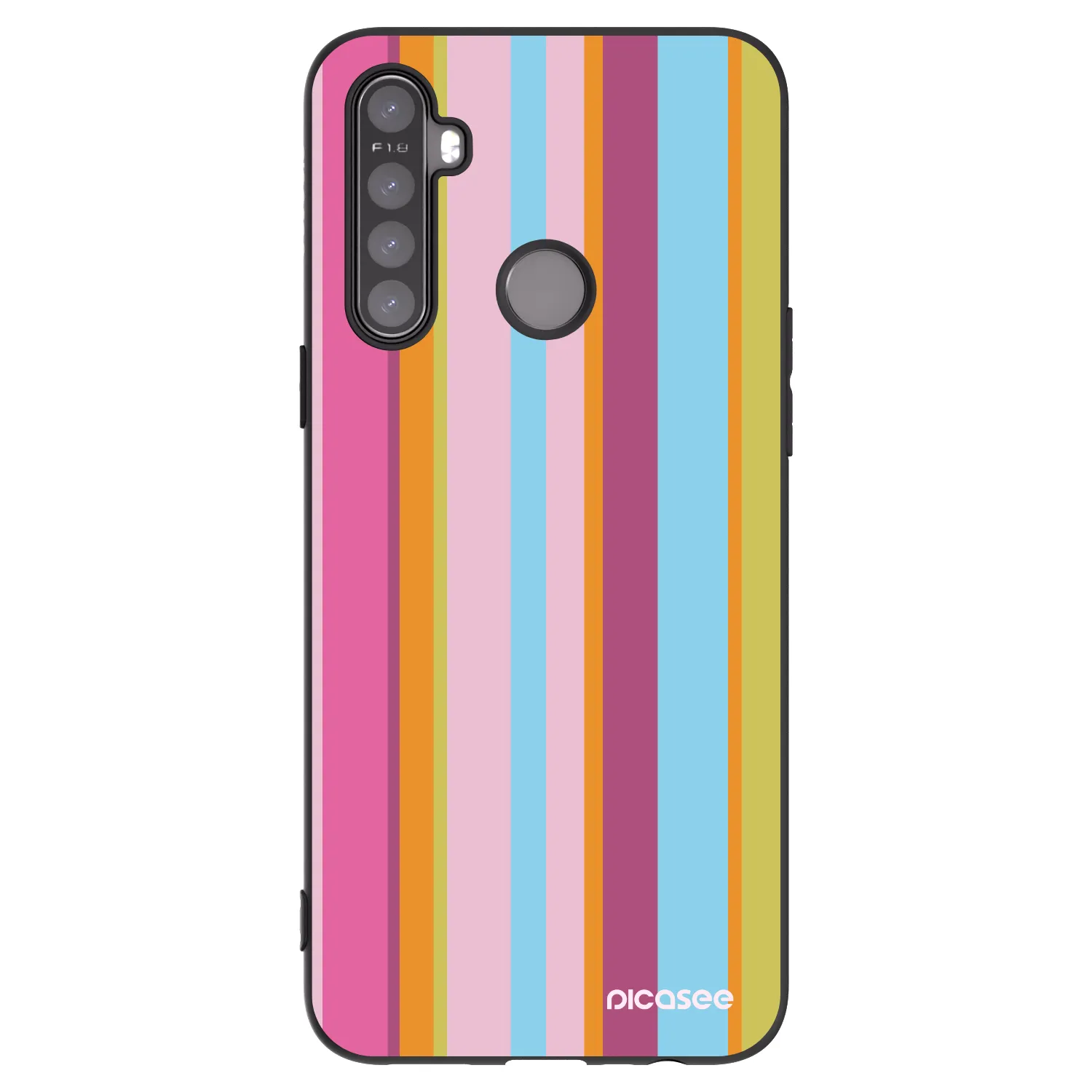 Picasee husă neagră din silicon pentru Realme 6i - Golden hour