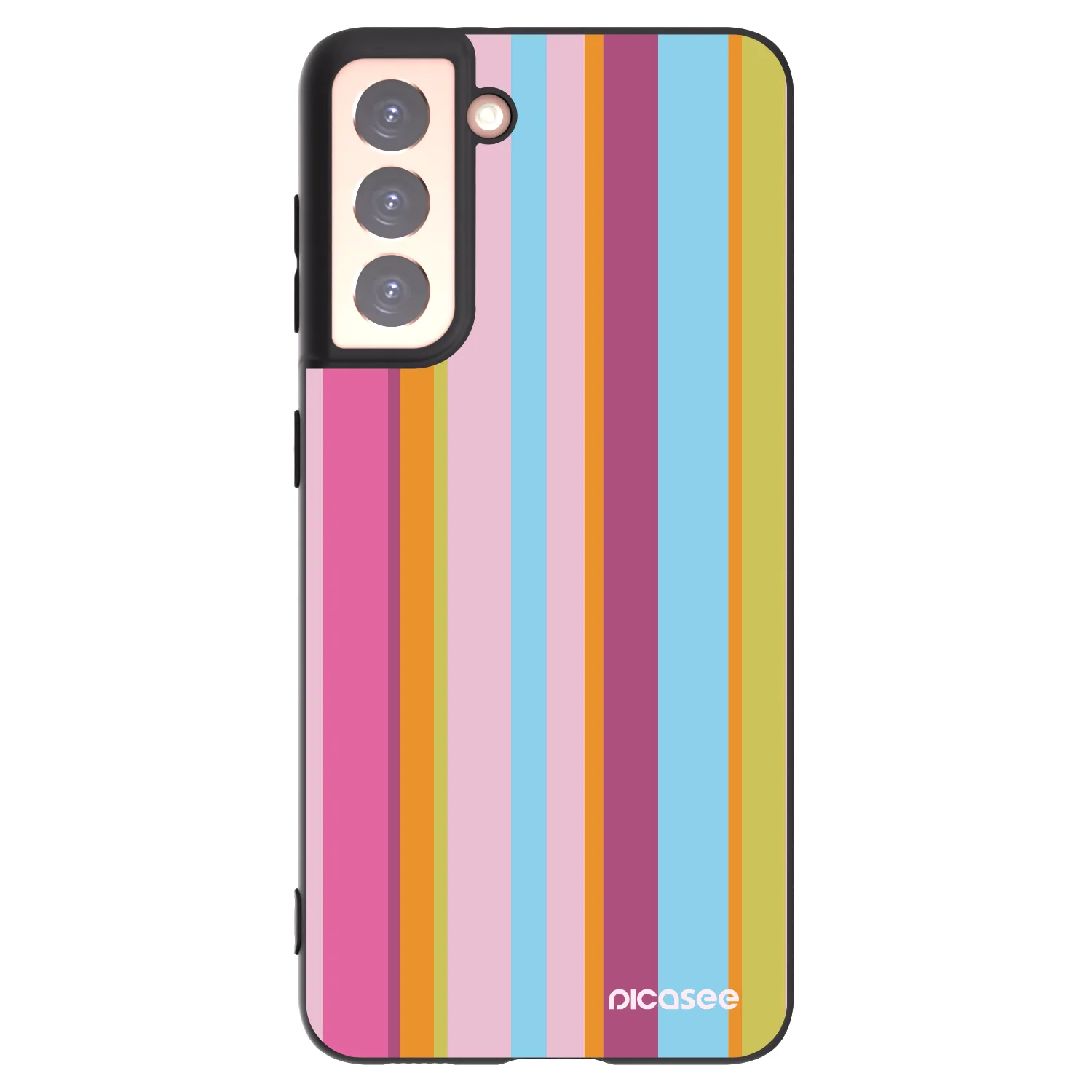 Picasee husă neagră din silicon pentru Samsung Galaxy S21 5G G991B - Golden hour