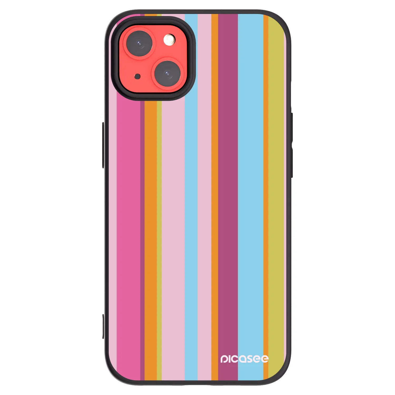 Picasee husă neagră din silicon pentru Apple iPhone 13 - Golden hour