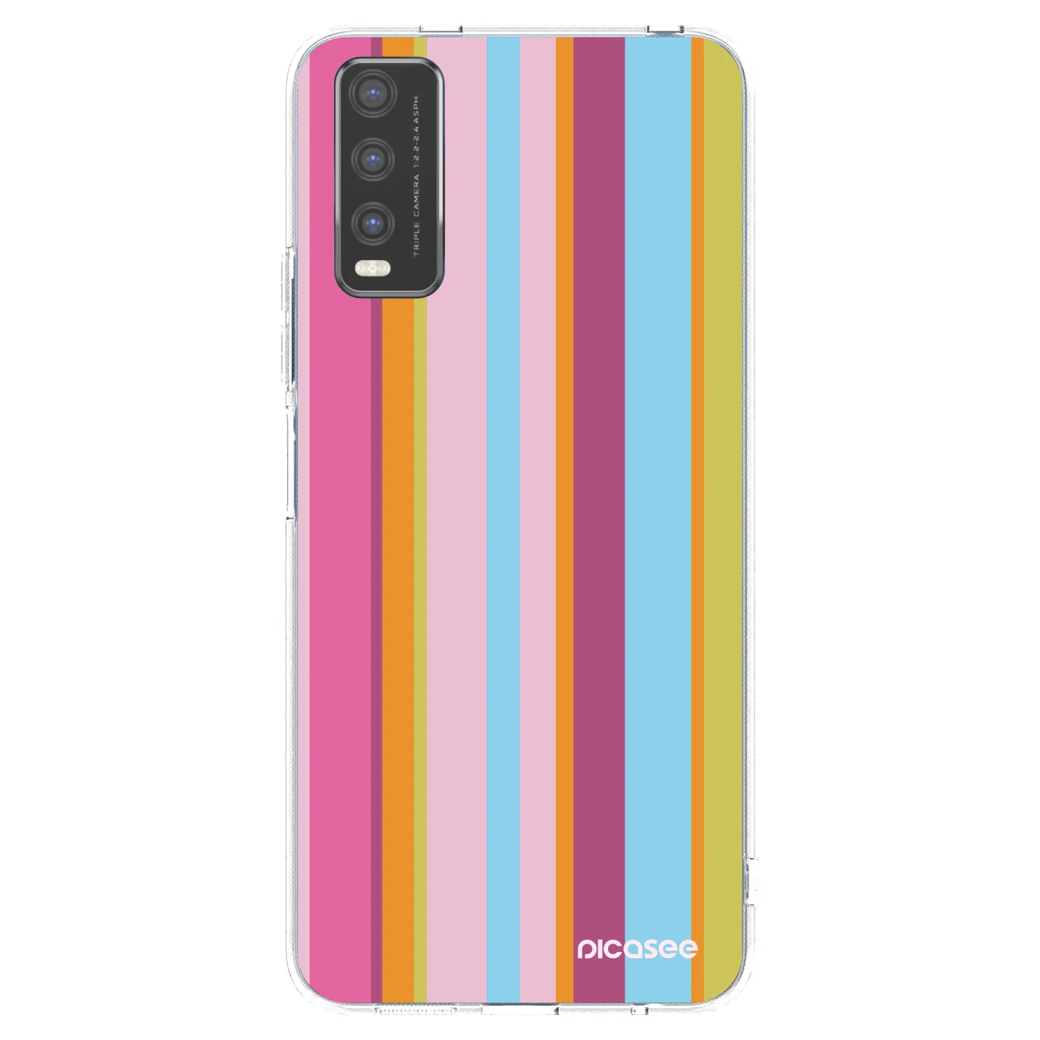 Picasee husă transparentă din silicon pentru Vivo Y20s - Golden hour