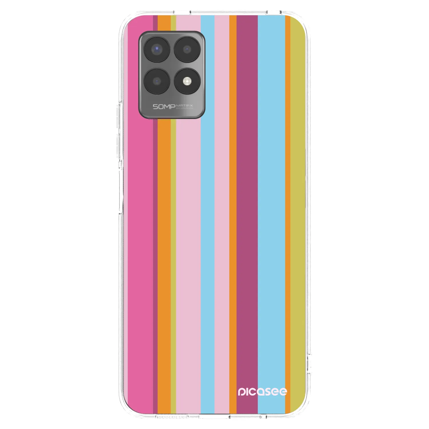 Picasee husă transparentă din silicon pentru Realme 8i - Golden hour