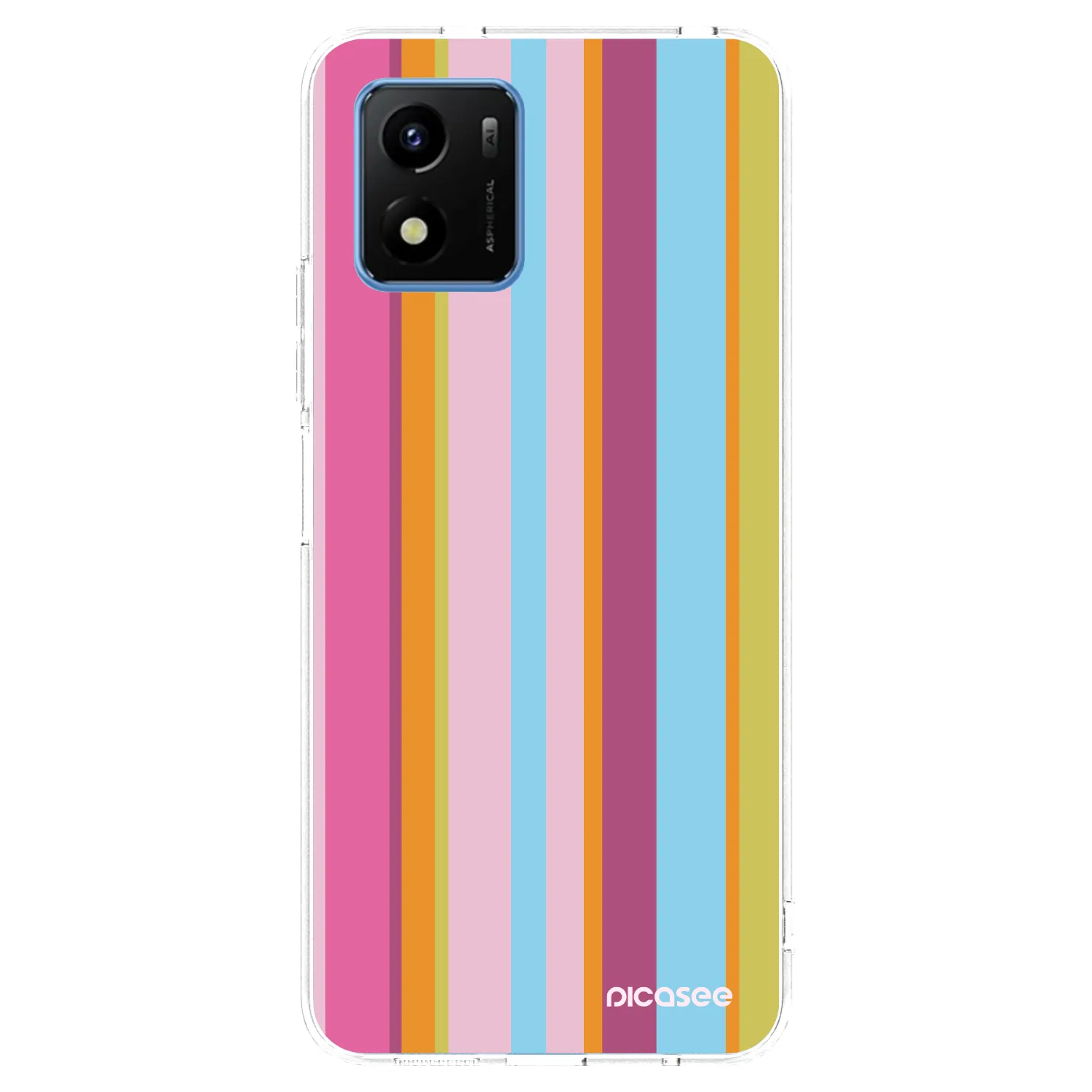 Picasee husă transparentă din silicon pentru Vivo Y01 - Golden hour
