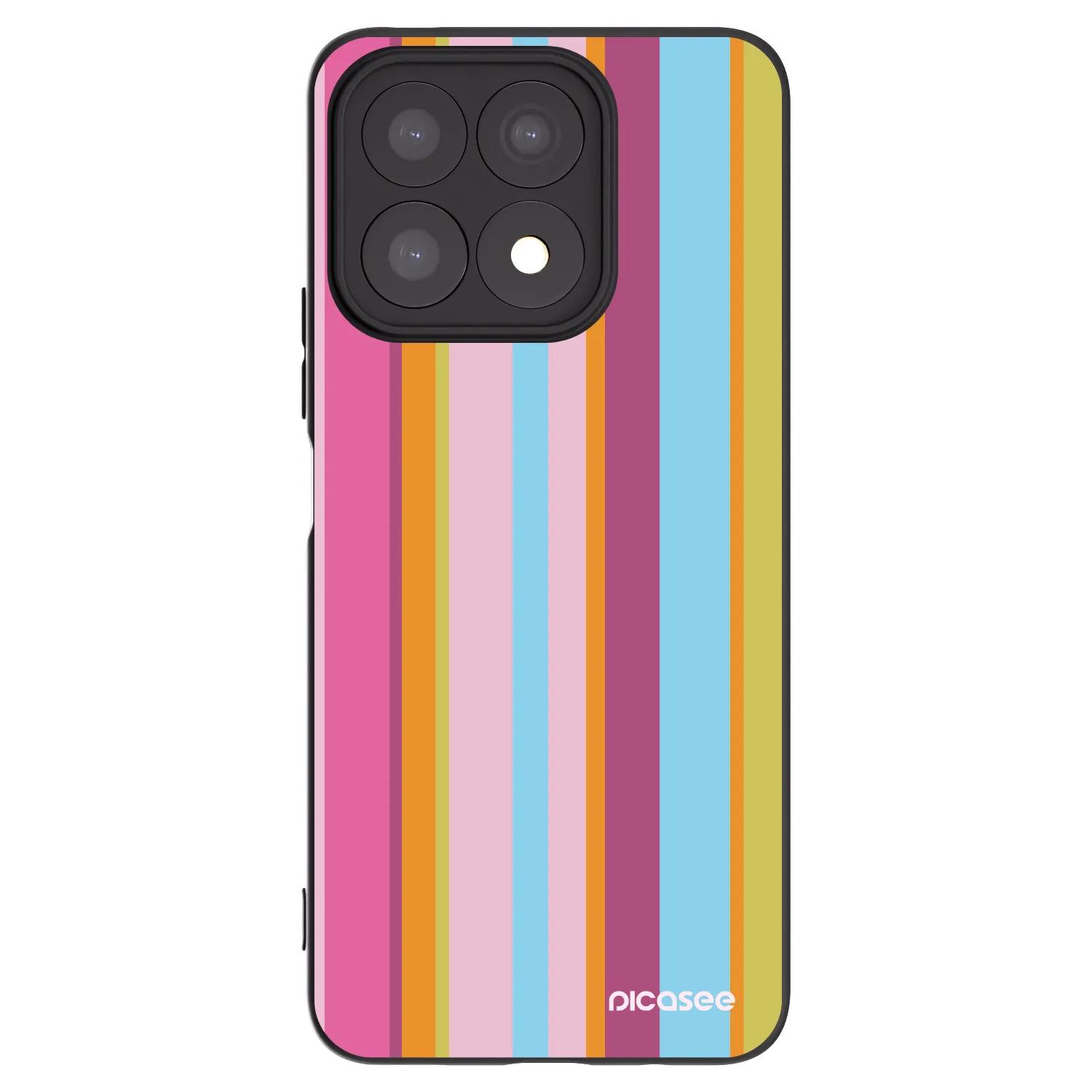 Picasee husă neagră din silicon pentru Honor X8a - Golden hour
