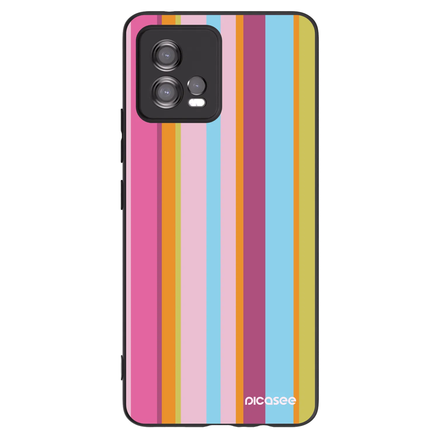 Picasee husă neagră din silicon pentru Motorola Moto G72 - Golden hour