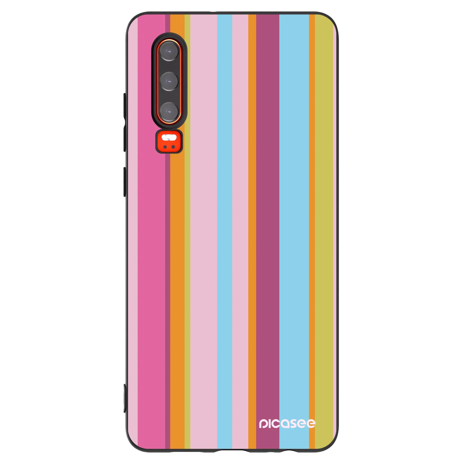 Picasee husă neagră din silicon pentru Huawei P30 - Golden hour