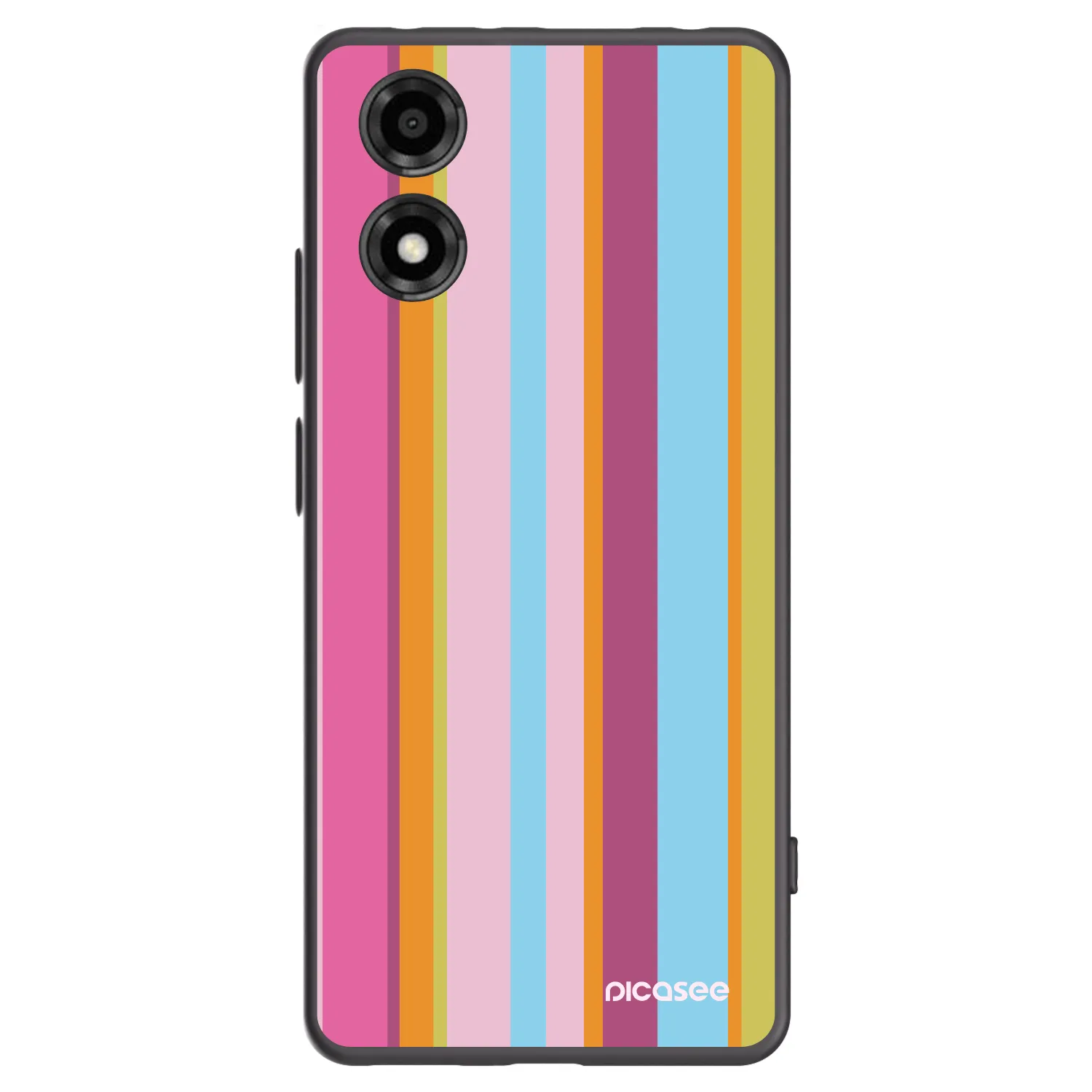 Picasee husă neagră din silicon pentru Motorola Moto E14 - Golden hour