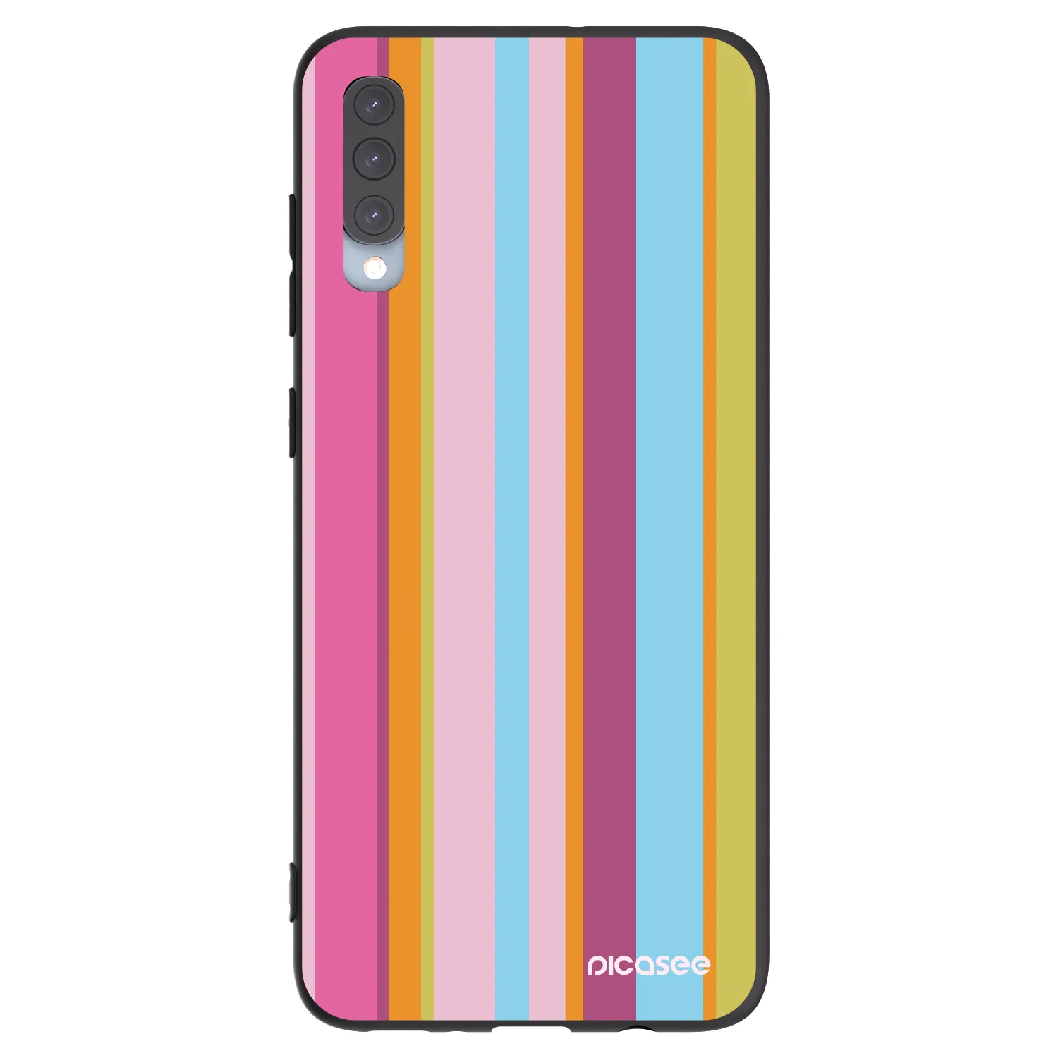 Picasee husă neagră din silicon pentru Samsung Galaxy A70 A705F - Golden hour