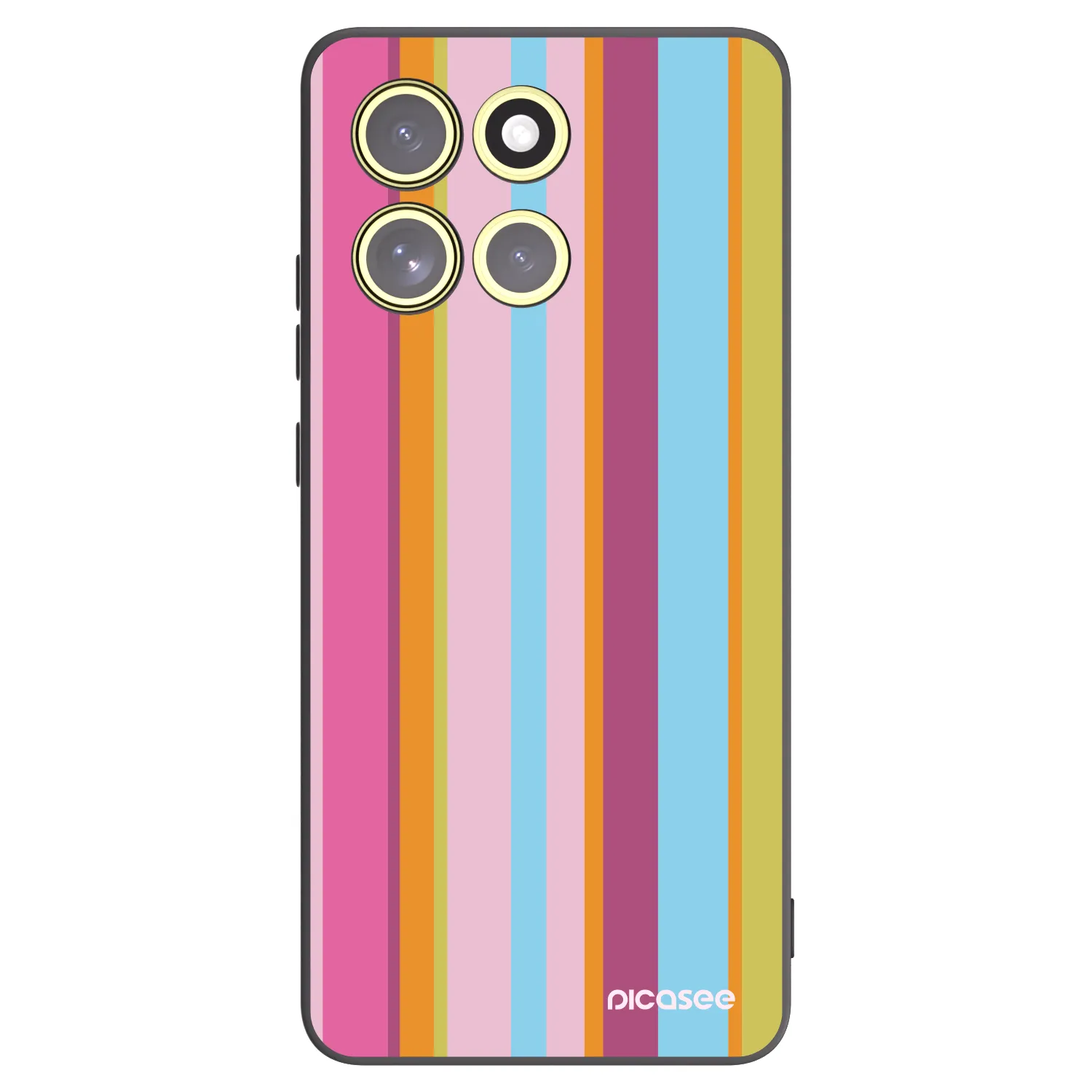 Picasee husă neagră din silicon pentru Motorola Moto G86 5G - Golden hour