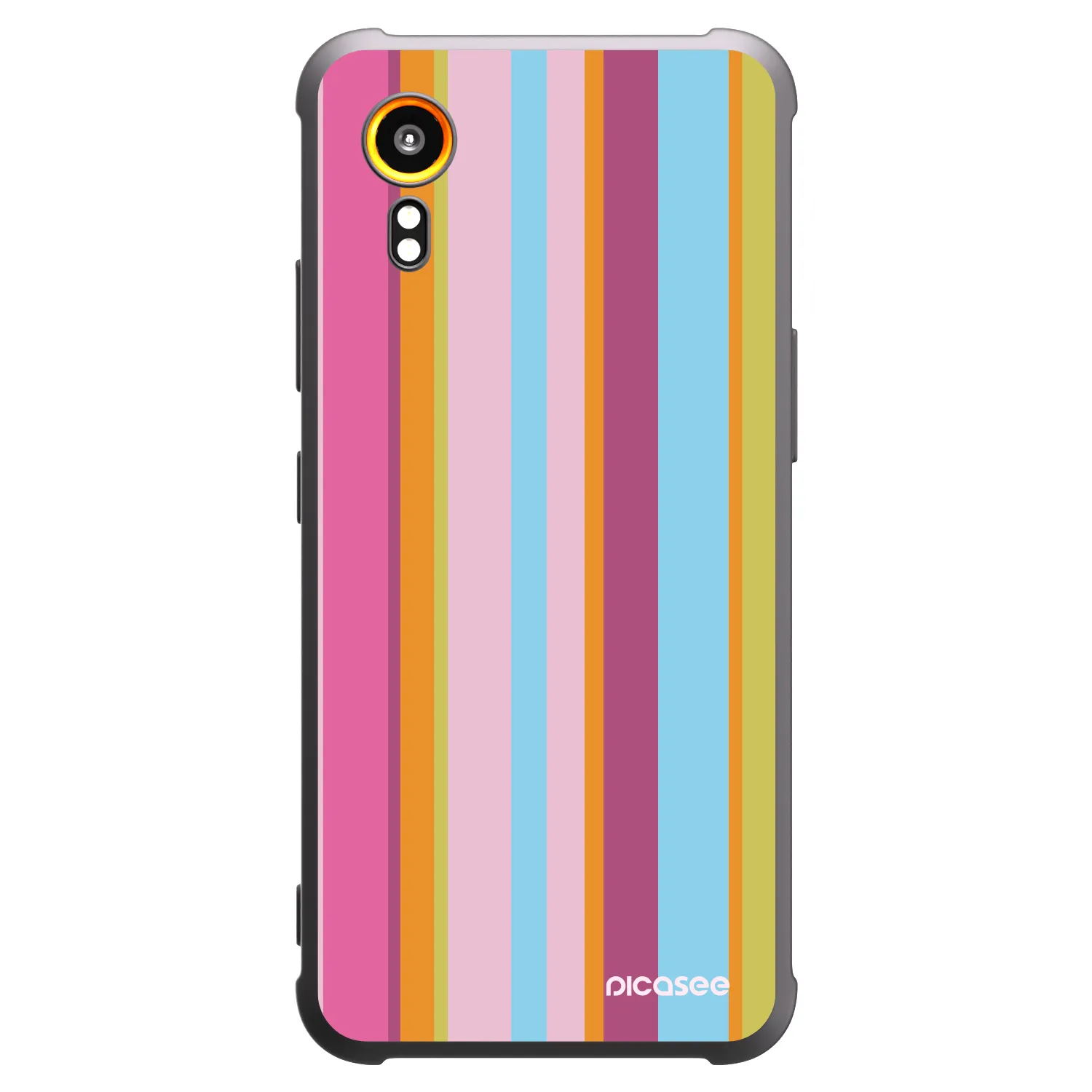 Picasee husă neagră din silicon pentru Samsung Galaxy Xcover 7 - Golden hour