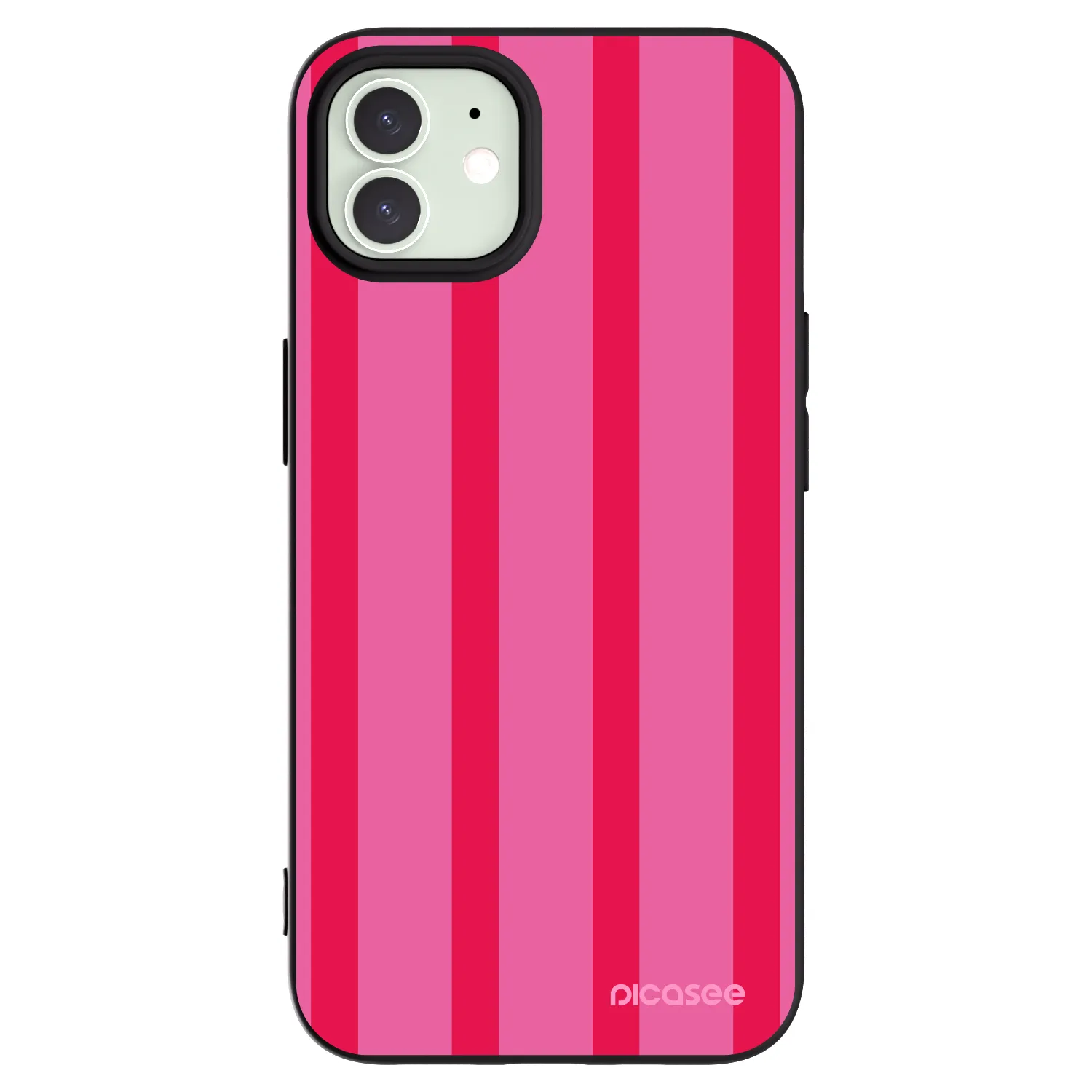 Picasee husă neagră din silicon pentru Apple iPhone 12 Pro - Hot tropic