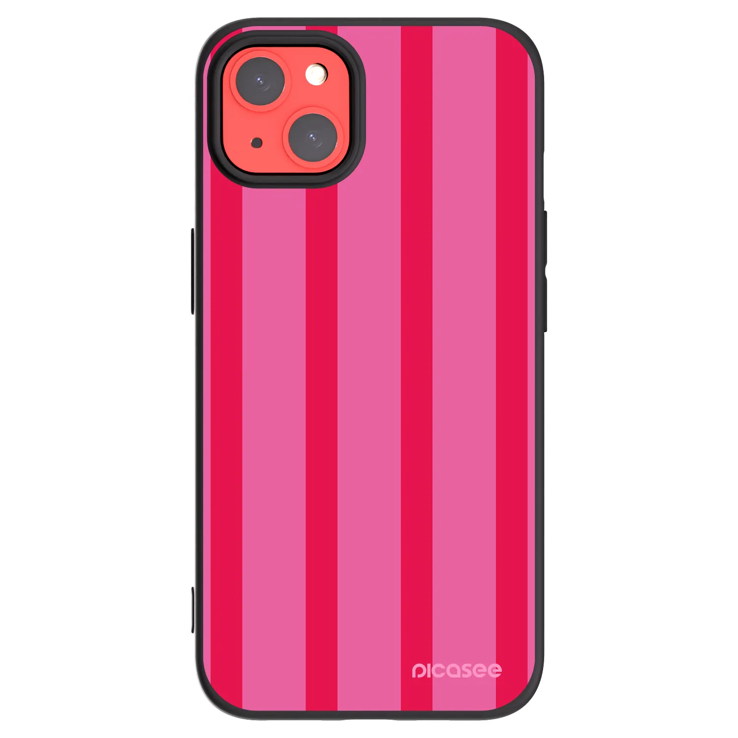 Picasee husă neagră din silicon pentru Apple iPhone 13 - Hot tropic