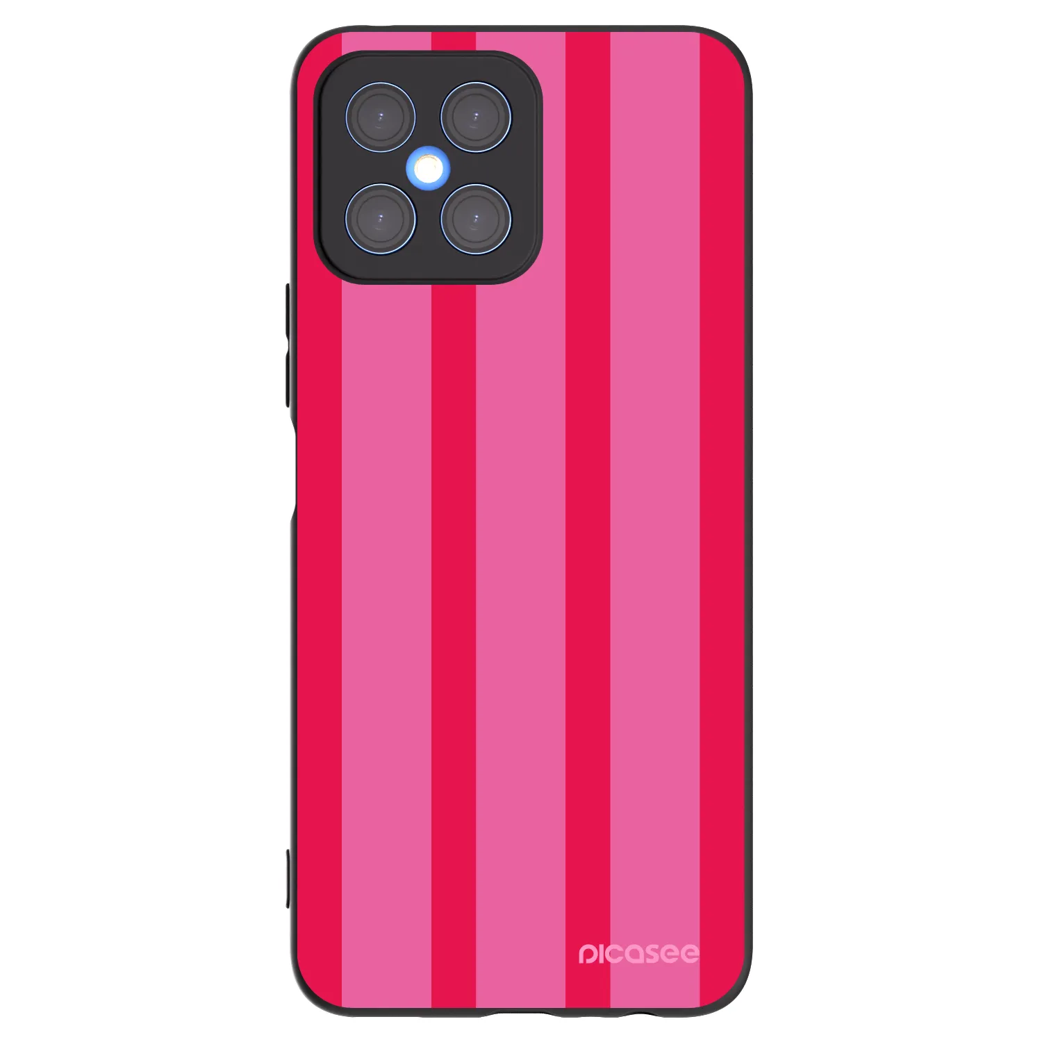 Picasee husă neagră din silicon pentru Honor X8 4G - Hot tropic